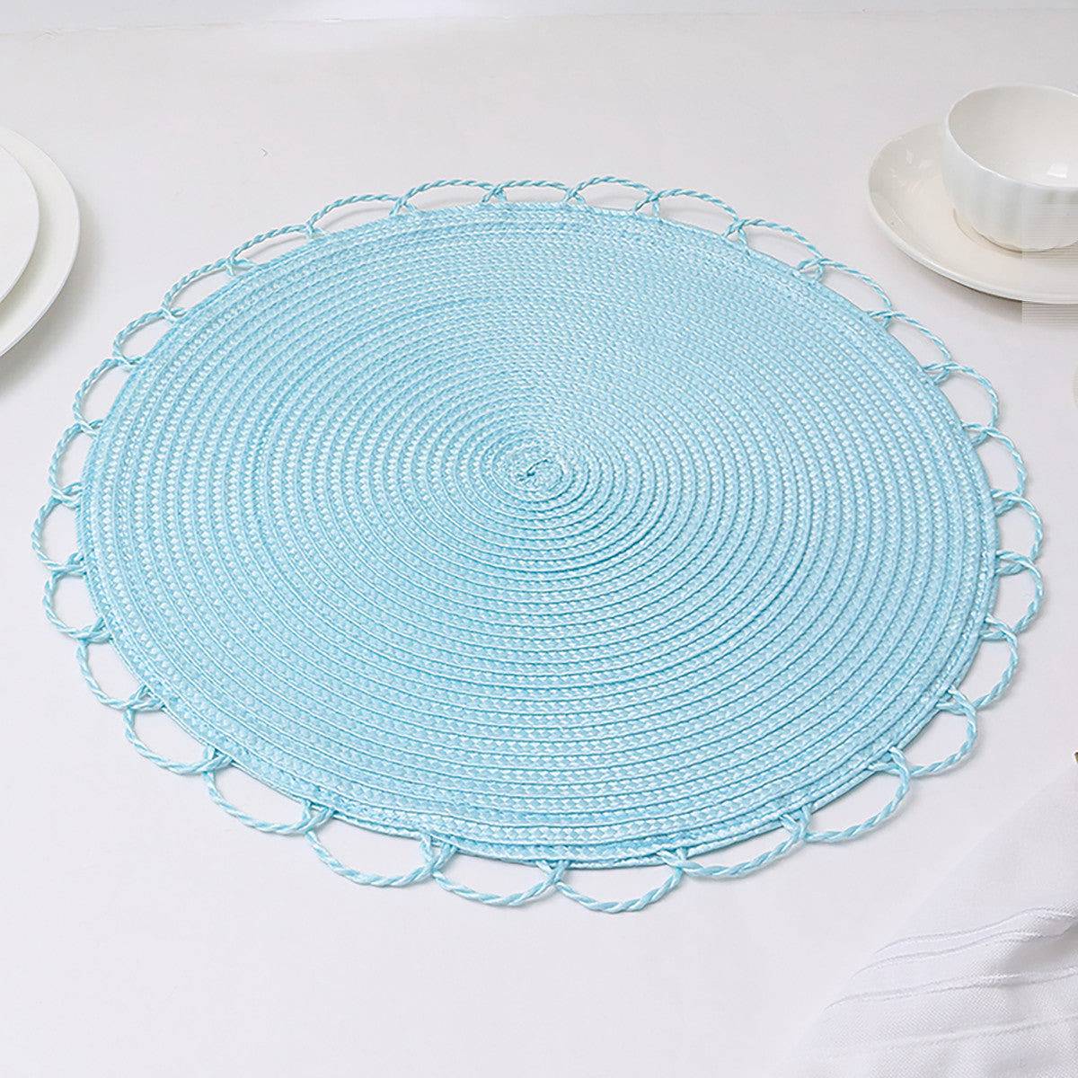 Karaca Sera Woven 2-Piece Placemat Blue 153.20.01.0251 -  Placemats - ebarza Furniture UAE | Shop Modern Furniture in Abu Dhabi & Dubai - مفروشات ايبازرا في الامارات | تسوق اثاث عصري وديكورات مميزة في دبي وابوظبي