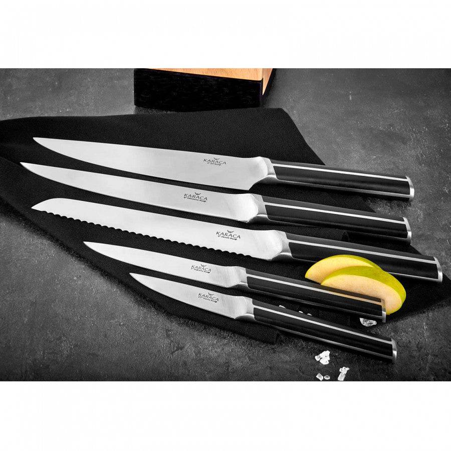 Karaca Teton 6 Piece Knife Set 153.03.06.1414 -  Kitchen Knives - ebarza Furniture UAE | Shop Modern Furniture in Abu Dhabi & Dubai - مفروشات ايبازرا في الامارات | تسوق اثاث عصري وديكورات مميزة في دبي وابوظبي