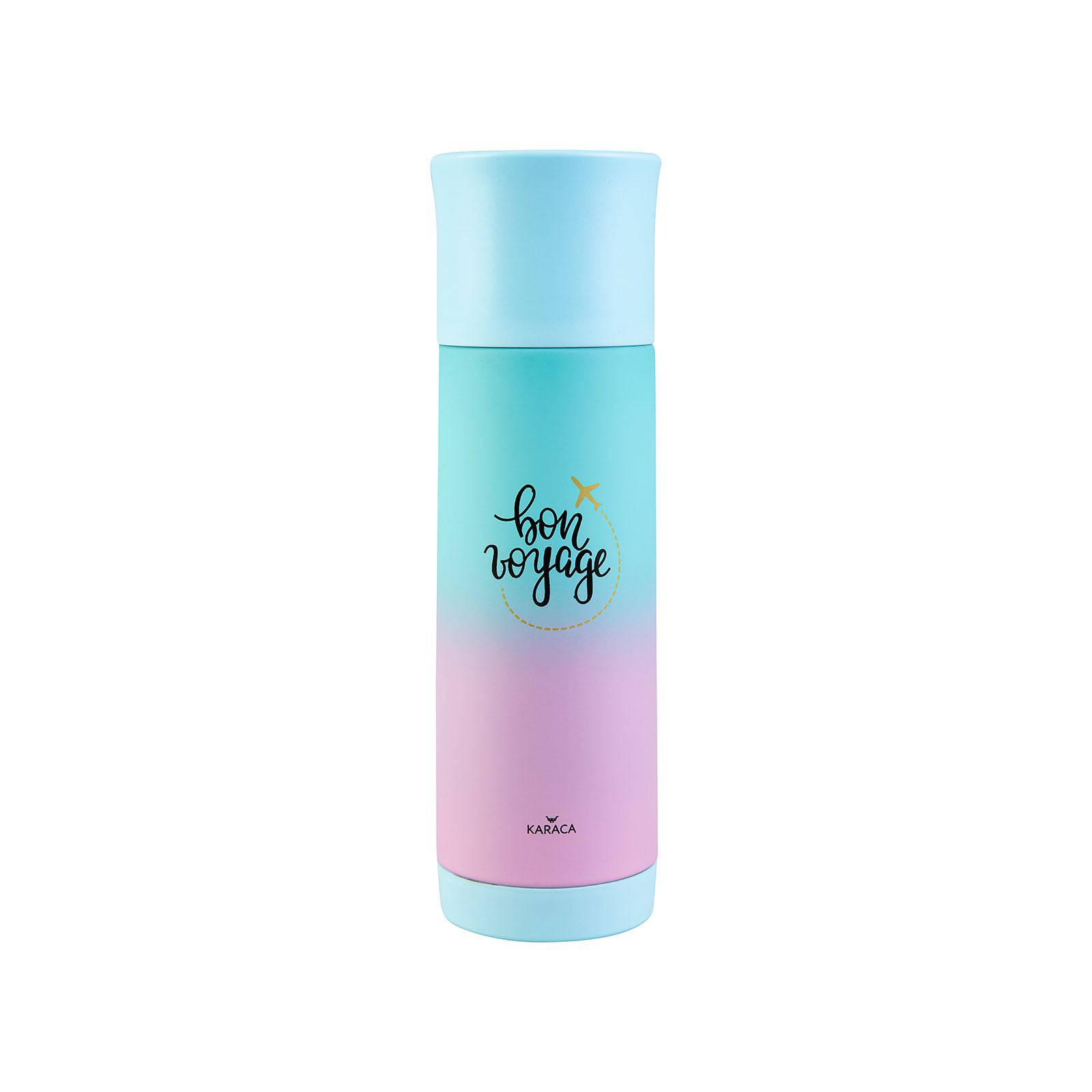 Karaca Travel Sky Blue & Pink  400 Ml Thermos 153.03.07.9669 -  Drinkware - ebarza Furniture UAE | Shop Modern Furniture in Abu Dhabi & Dubai - مفروشات ايبازرا في الامارات | تسوق اثاث عصري وديكورات مميزة في دبي وابوظبي