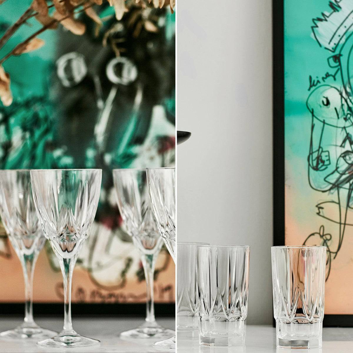 Karaca Turin 24 Piece Glass Set Rcr 153.03.08.0602 -  Drinkware - ebarza Furniture UAE | Shop Modern Furniture in Abu Dhabi & Dubai - مفروشات ايبازرا في الامارات | تسوق اثاث عصري وديكورات مميزة في دبي وابوظبي