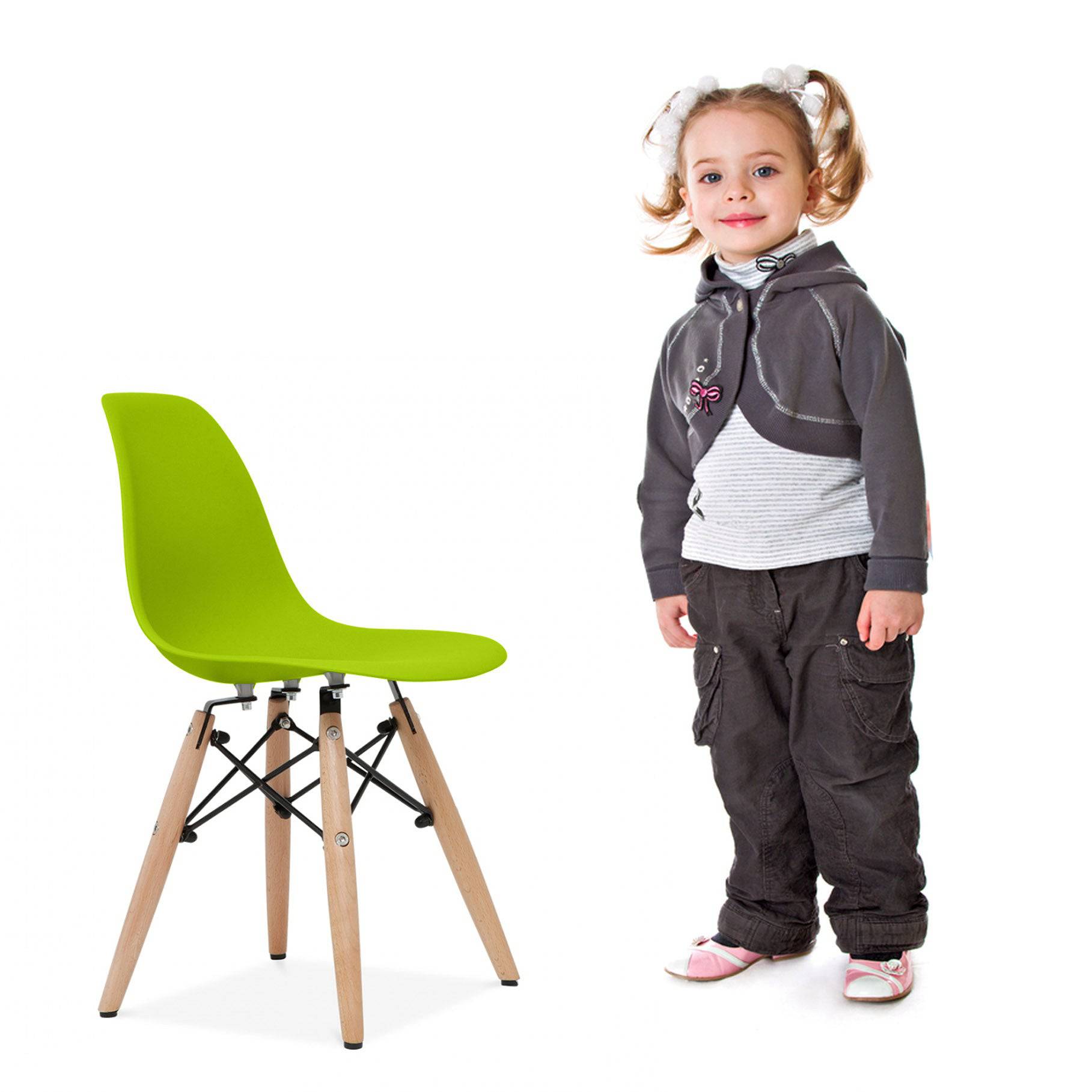 Kids Chair Plastic Pc-0117W-P -  Kids Chairs - ebarza Furniture UAE | Shop Modern Furniture in Abu Dhabi & Dubai - مفروشات ايبازرا في الامارات | تسوق اثاث عصري وديكورات مميزة في دبي وابوظبي