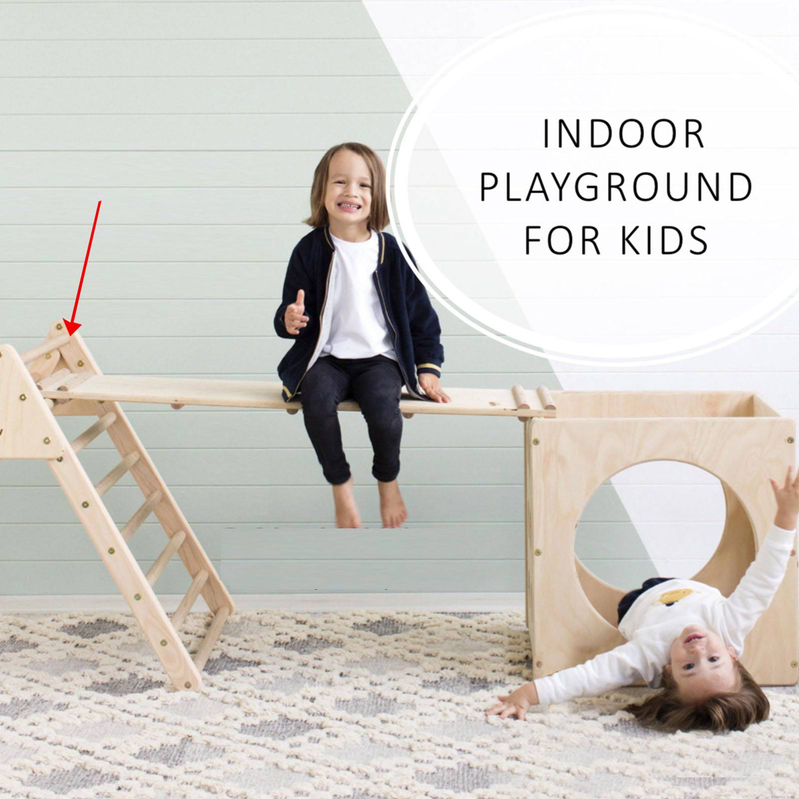 Kids Grande Pikler Triangle Mh-K05C -  Kids - ebarza Furniture UAE | Shop Modern Furniture in Abu Dhabi & Dubai - مفروشات ايبازرا في الامارات | تسوق اثاث عصري وديكورات مميزة في دبي وابوظبي