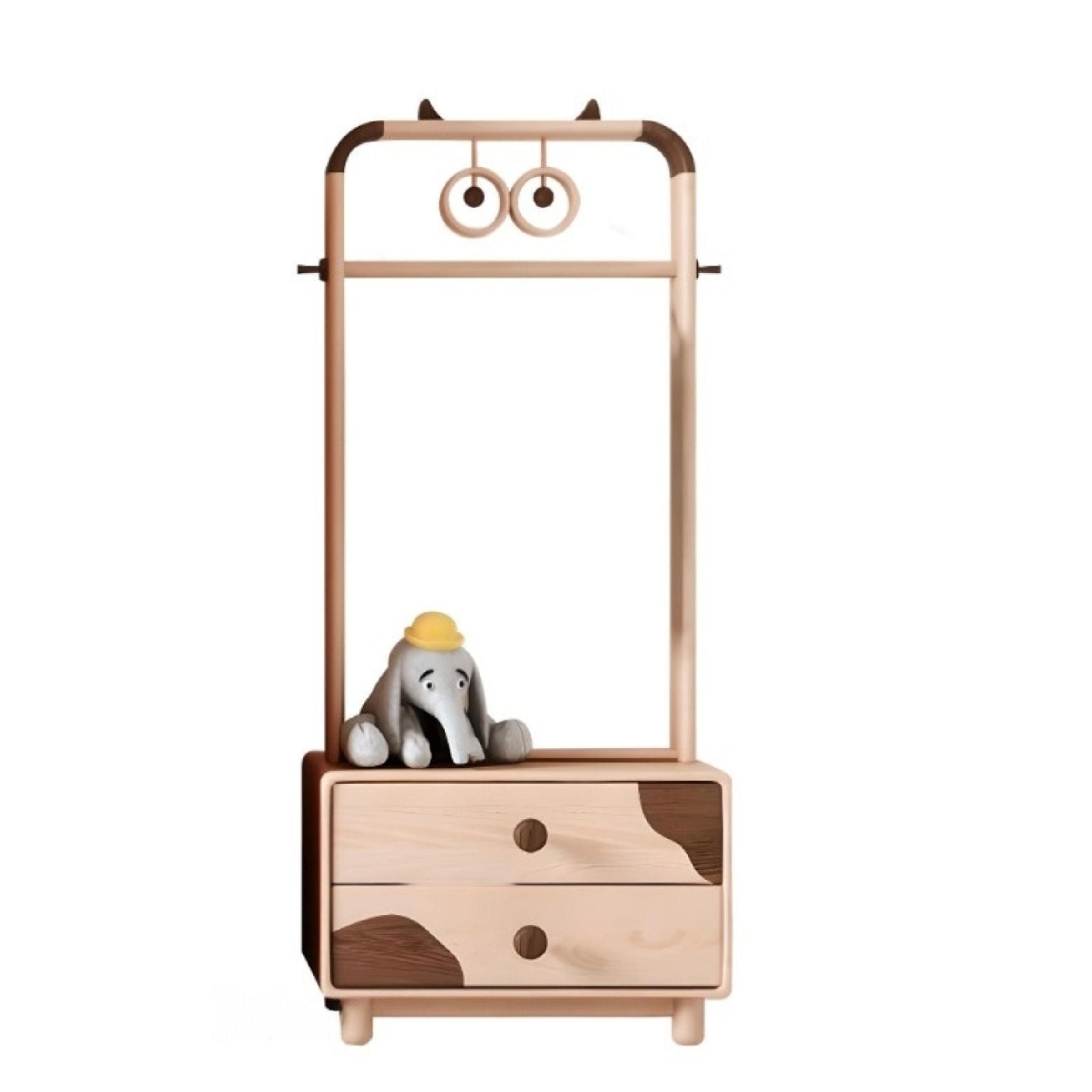 KIDS WARDROBE - E2001N -  Kids - ebarza Furniture UAE | Shop Modern Furniture in Abu Dhabi & Dubai - مفروشات ايبازرا في الامارات | تسوق اثاث عصري وديكورات مميزة في دبي وابوظبي
