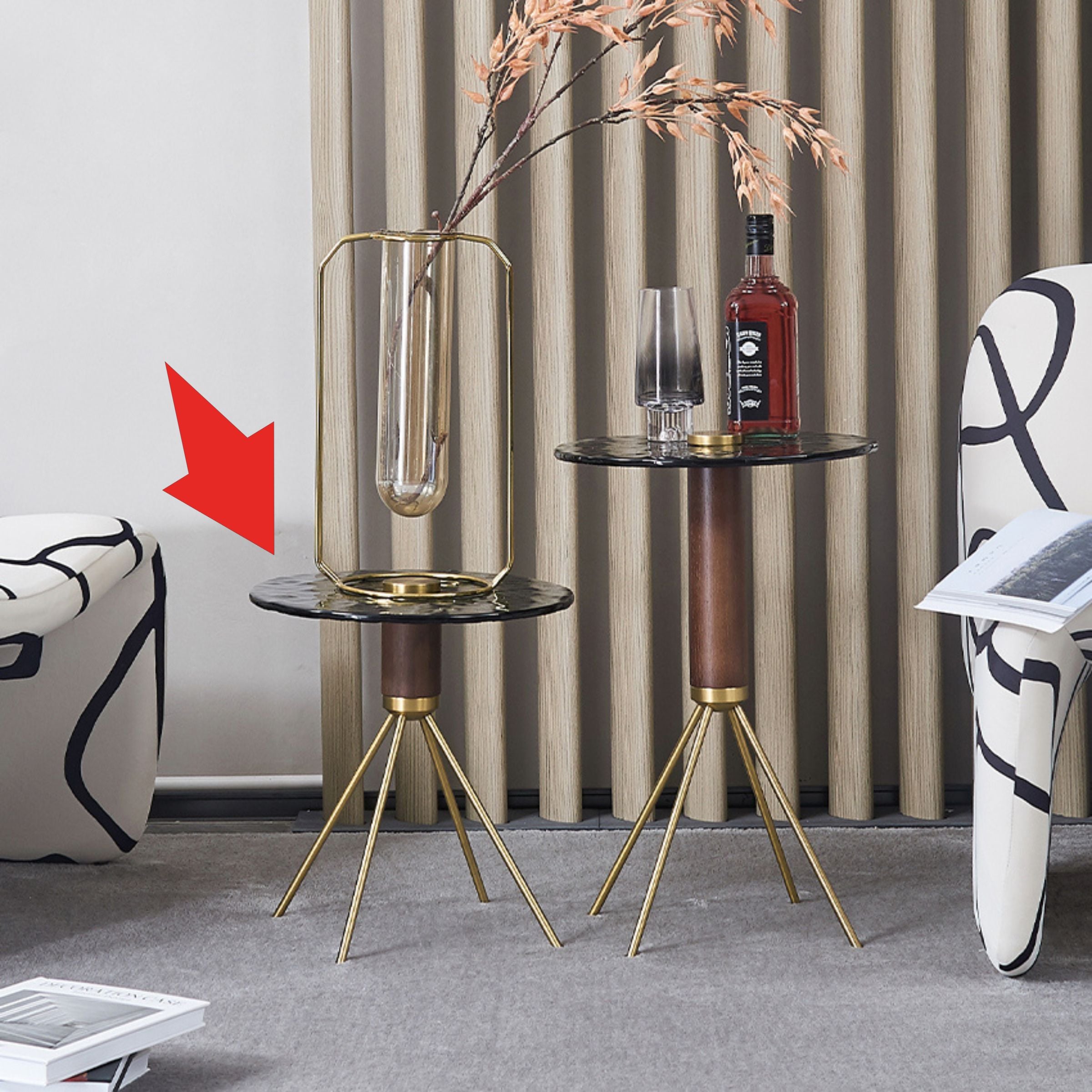 Lama Side Table 38 cm MLL-D62 -  Side Tables - ebarza Furniture UAE | Shop Modern Furniture in Abu Dhabi & Dubai - مفروشات ايبازرا في الامارات | تسوق اثاث عصري وديكورات مميزة في دبي وابوظبي