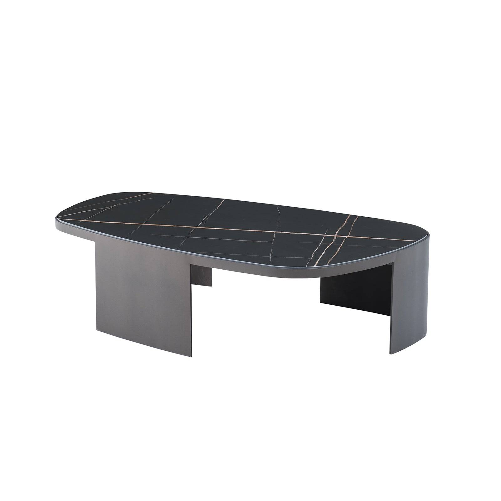 Lauren Natural Marble Center Table Lt041M -  Coffee Tables - ebarza Furniture UAE | Shop Modern Furniture in Abu Dhabi & Dubai - مفروشات ايبازرا في الامارات | تسوق اثاث عصري وديكورات مميزة في دبي وابوظبي