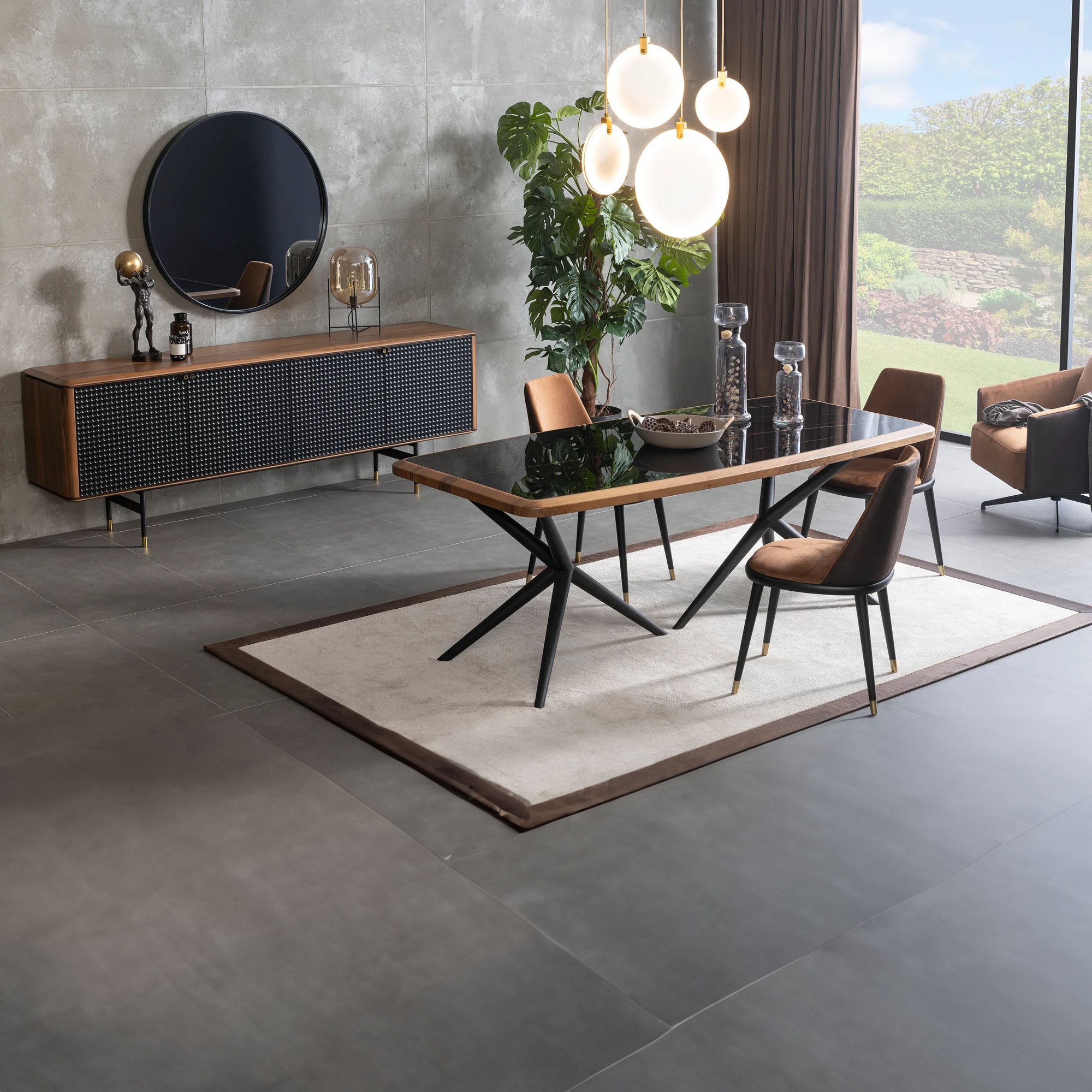 Layla Dining Table Lyla-Dt -  Dining Tables - ebarza Furniture UAE | Shop Modern Furniture in Abu Dhabi & Dubai - مفروشات ايبازرا في الامارات | تسوق اثاث عصري وديكورات مميزة في دبي وابوظبي