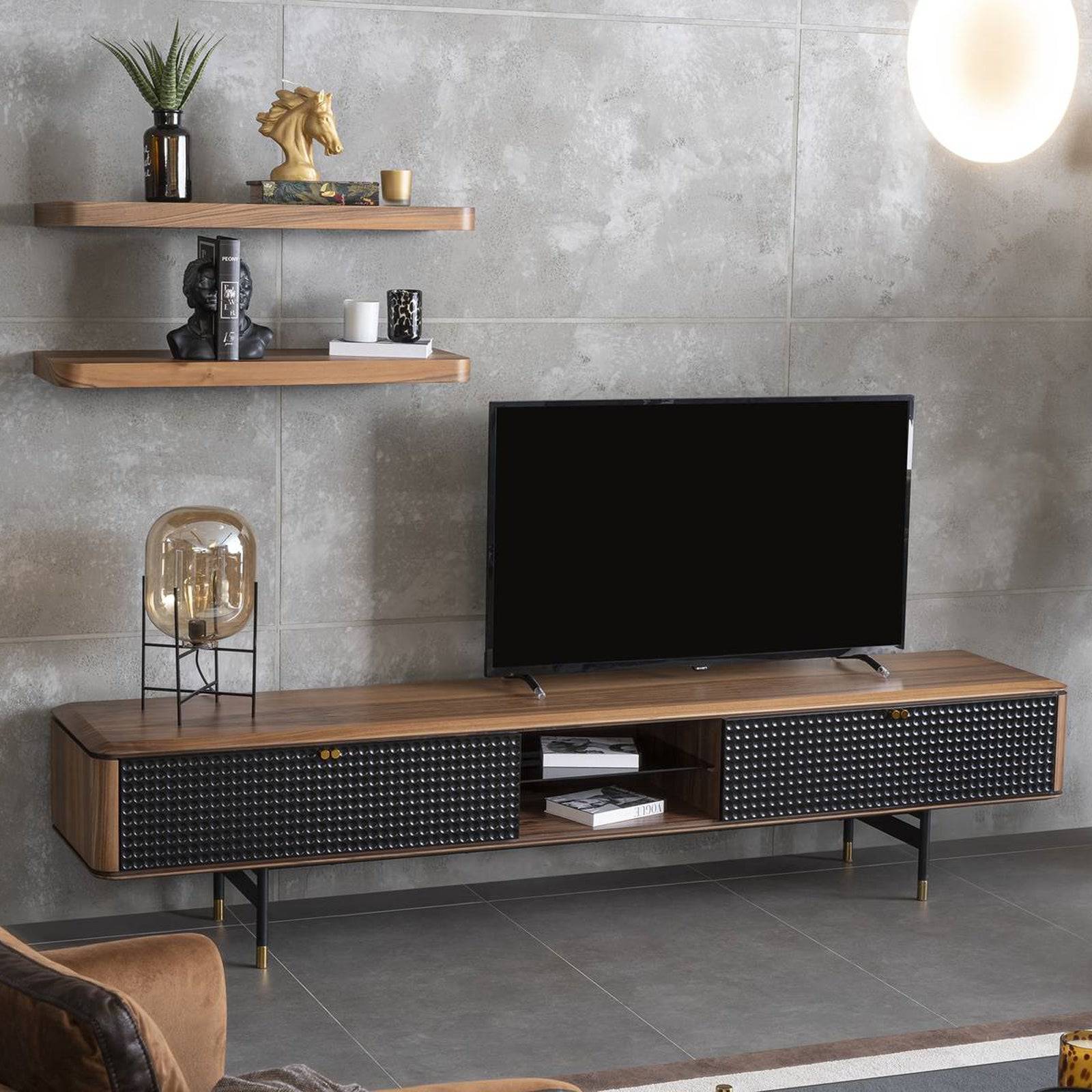Display Item - Layla Tv Unit  Layla-Tv001 Nakheel -  DISPLAY ITEM - ebarza Furniture UAE | Shop Modern Furniture in Abu Dhabi & Dubai - مفروشات ايبازرا في الامارات | تسوق اثاث عصري وديكورات مميزة في دبي وابوظبي