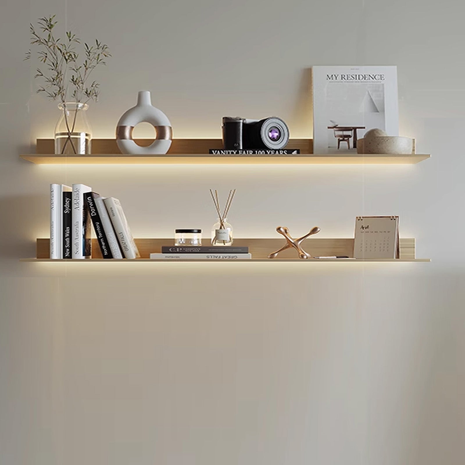 LED Aluminum Panel Light CH4-LT048-1.5cm-Brush Bronze Gold-With Plug-4000K -  Wall Lamps - ebarza Furniture UAE | Shop Modern Furniture in Abu Dhabi & Dubai - مفروشات ايبازرا في الامارات | تسوق اثاث عصري وديكورات مميزة في دبي وابوظبي