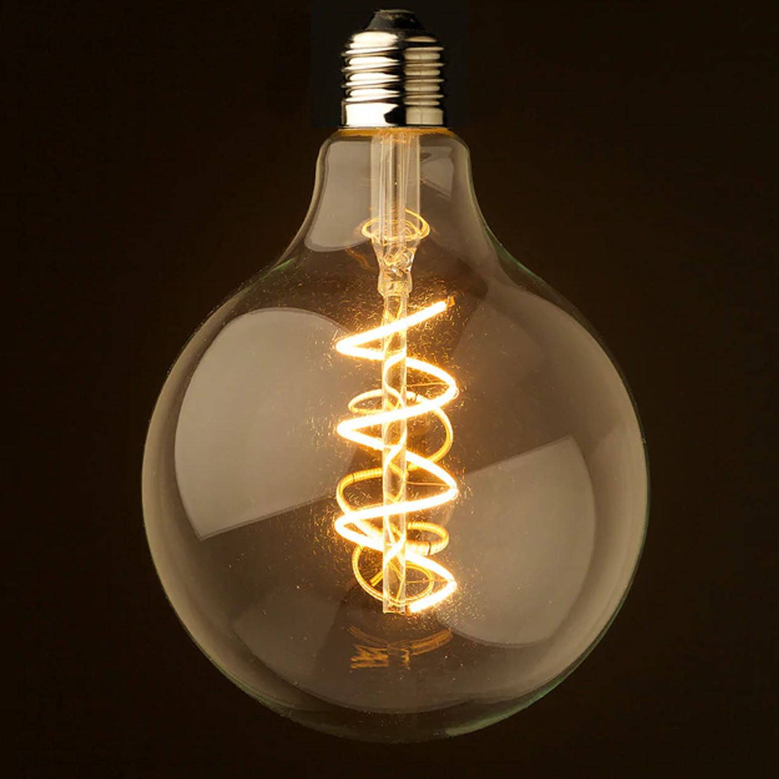 Led E27 Vintage Bulb G125 Spiral Soft -  Bulbs - ebarza Furniture UAE | Shop Modern Furniture in Abu Dhabi & Dubai - مفروشات ايبازرا في الامارات | تسوق اثاث عصري وديكورات مميزة في دبي وابوظبي