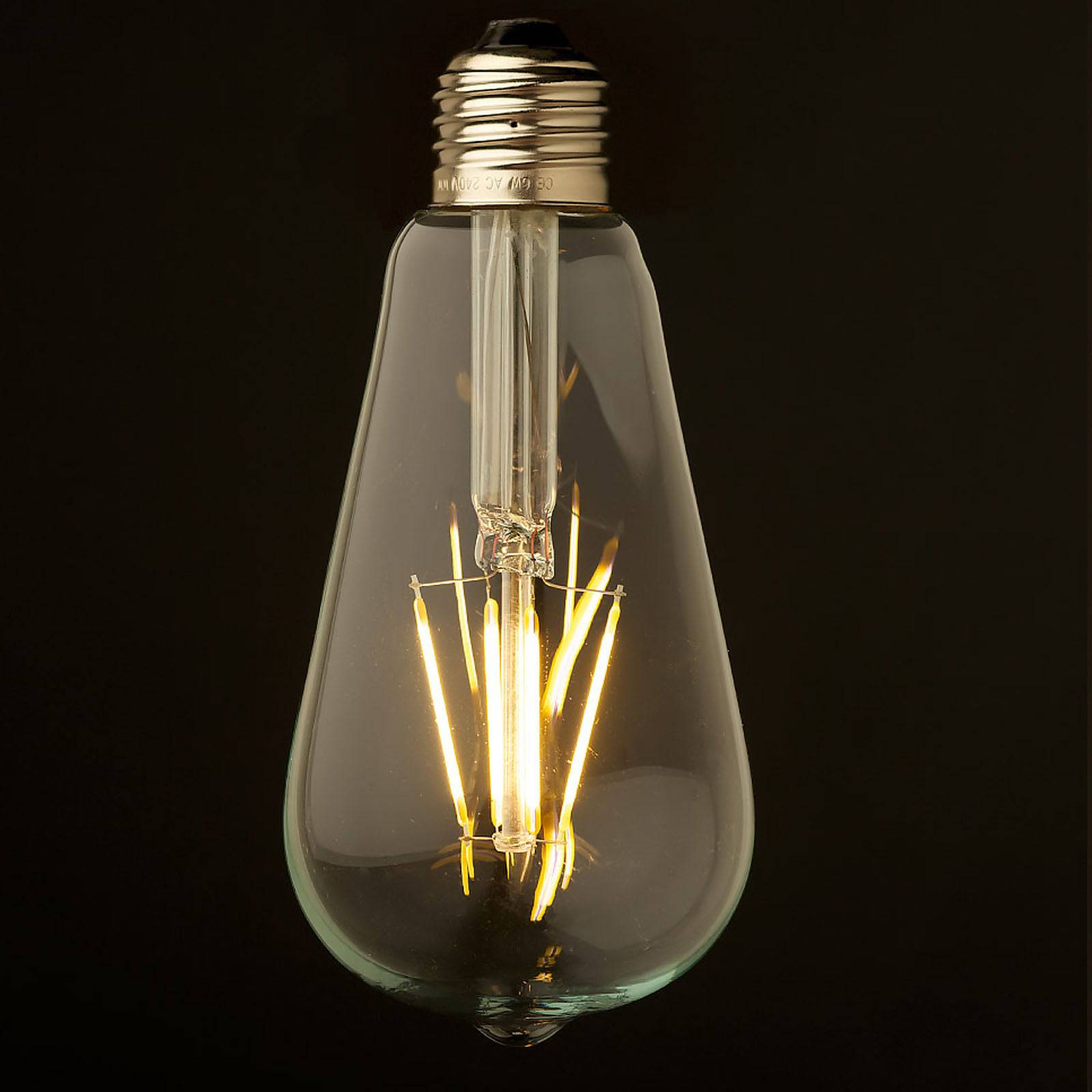 Led E27 Vintage Bulb  ST64-6W -  Bulbs - ebarza Furniture UAE | Shop Modern Furniture in Abu Dhabi & Dubai - مفروشات ايبازرا في الامارات | تسوق اثاث عصري وديكورات مميزة في دبي وابوظبي
