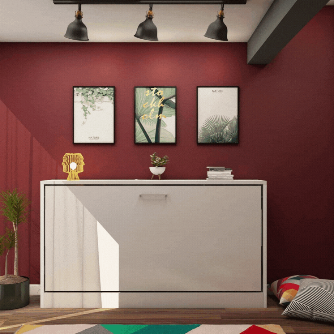 LIFE Convertable Wall Bed & Mattress with Desk Module 1121 1121C/1121D -  Bedsteads - ebarza Furniture UAE | Shop Modern Furniture in Abu Dhabi & Dubai - مفروشات ايبازرا في الامارات | تسوق اثاث عصري وديكورات مميزة في دبي وابوظبي