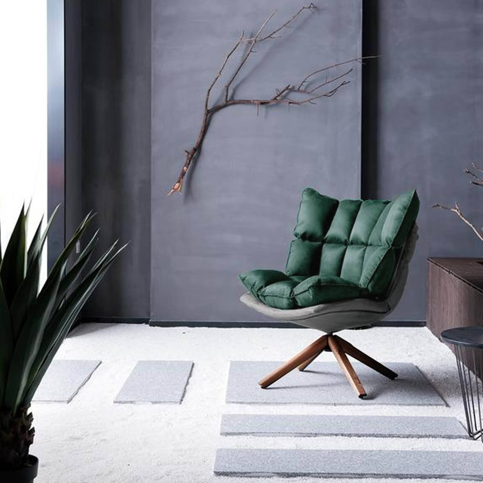 Display Item - Lille Lounge Chair Lc005 Grn8016-Nakheel -  DISPLAY ITEM - ebarza Furniture UAE | Shop Modern Furniture in Abu Dhabi & Dubai - مفروشات ايبازرا في الامارات | تسوق اثاث عصري وديكورات مميزة في دبي وابوظبي