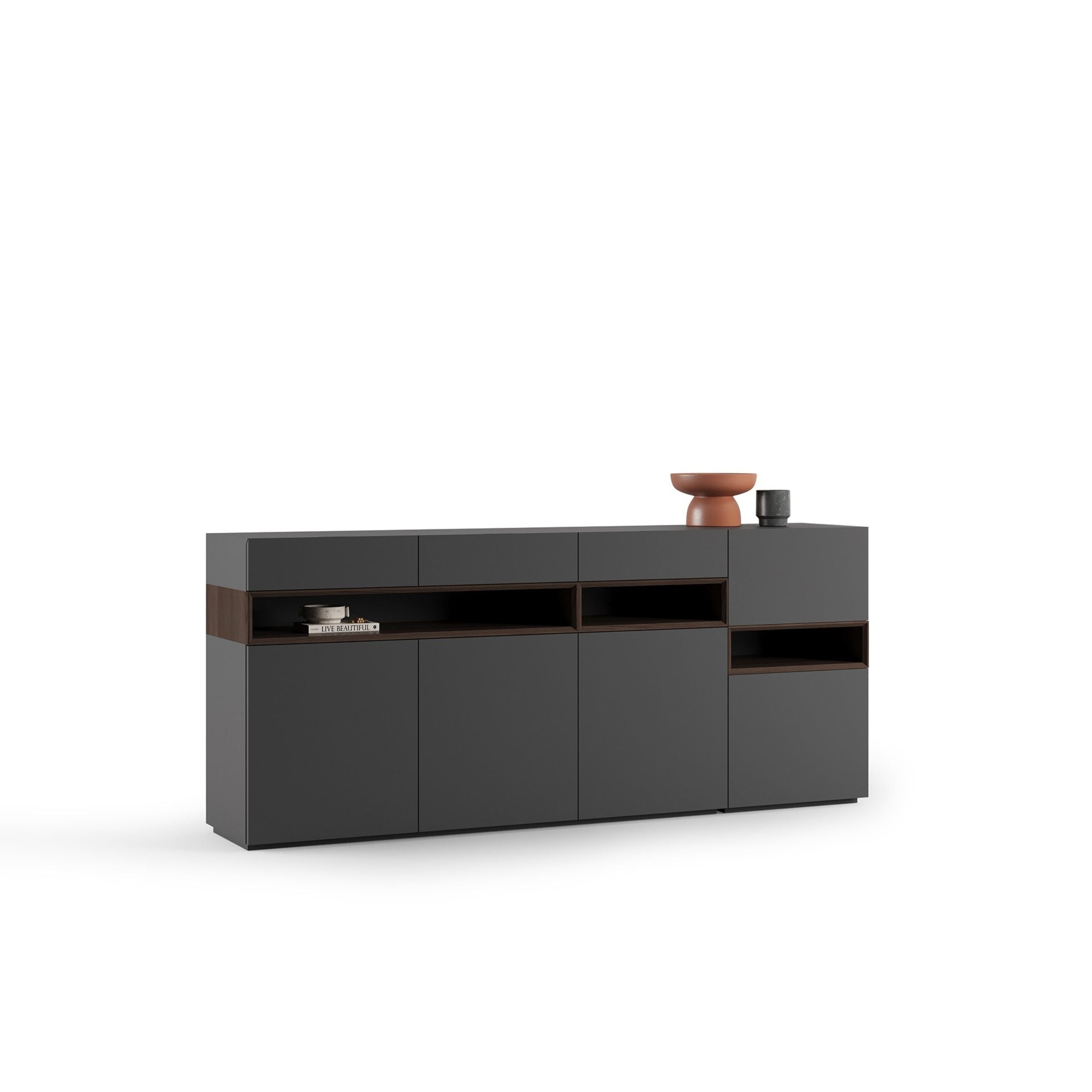 Lipa Sideboard/ Console 3+1 Door YOLPA-SB -  Cabinets - ebarza Furniture UAE | Shop Modern Furniture in Abu Dhabi & Dubai - مفروشات ايبازرا في الامارات | تسوق اثاث عصري وديكورات مميزة في دبي وابوظبي