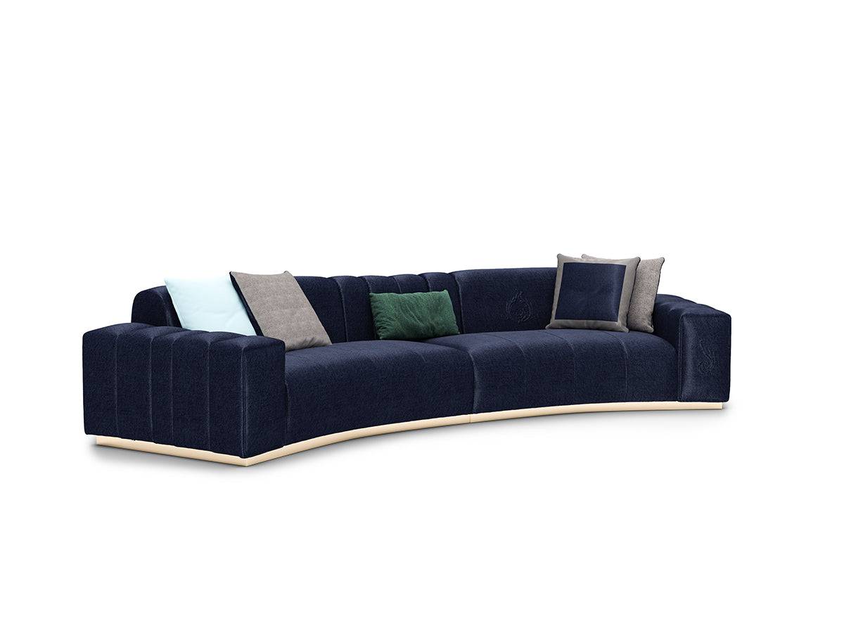 Lisa Curved Sofa Lisavol2001 -  Sofas - ebarza Furniture UAE | Shop Modern Furniture in Abu Dhabi & Dubai - مفروشات ايبازرا في الامارات | تسوق اثاث عصري وديكورات مميزة في دبي وابوظبي