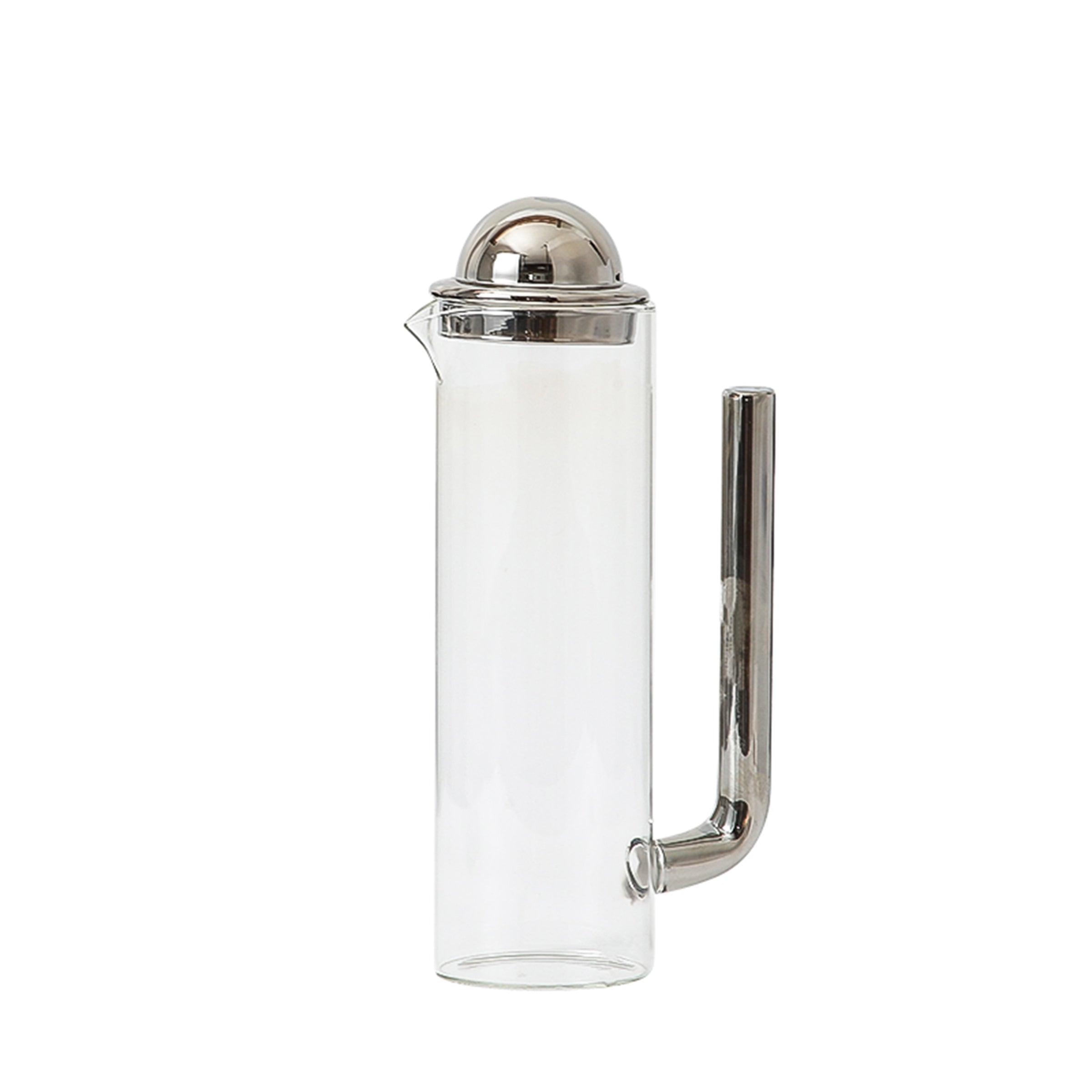 Long Handle Pot Silver - A Fc-Cj2107A -  Drinkware - ebarza Furniture UAE | Shop Modern Furniture in Abu Dhabi & Dubai - مفروشات ايبازرا في الامارات | تسوق اثاث عصري وديكورات مميزة في دبي وابوظبي