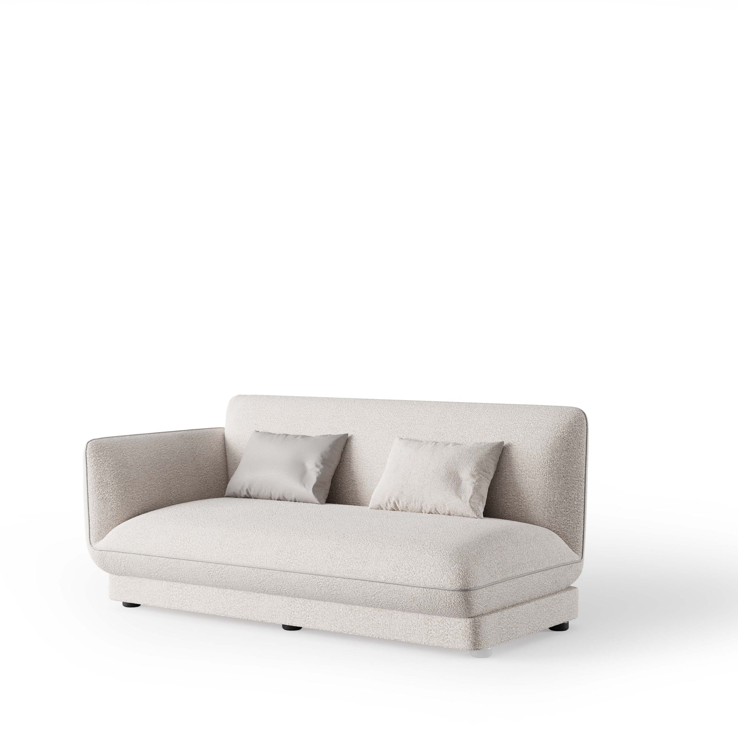 Loretta Left Arm Dual (Double) Module YOLRTA-DMLA -  Sofas - ebarza Furniture UAE | Shop Modern Furniture in Abu Dhabi & Dubai - مفروشات ايبازرا في الامارات | تسوق اثاث عصري وديكورات مميزة في دبي وابوظبي