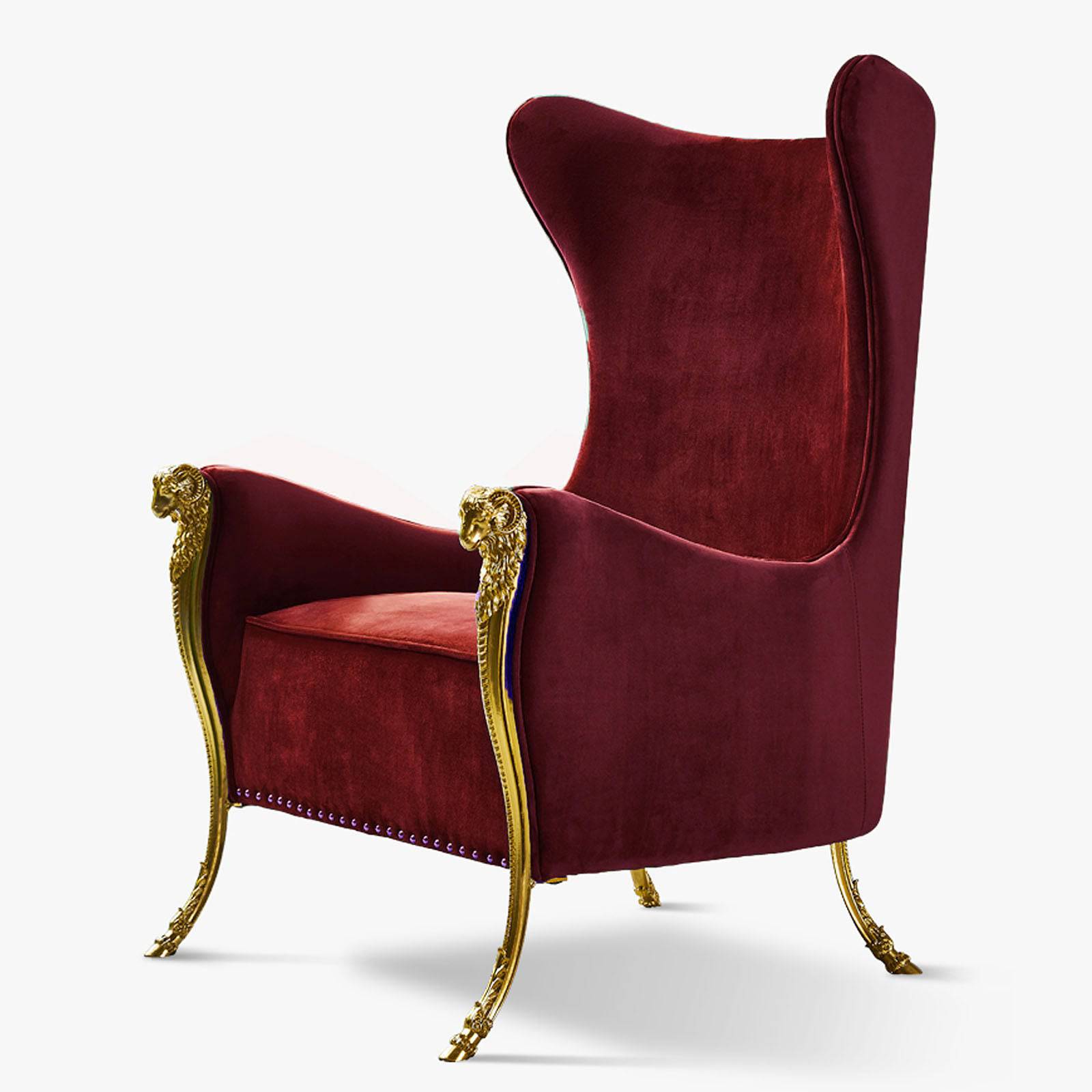 Louis Lounge Chair Tg-426-R -  Lounge Chairs - ebarza Furniture UAE | Shop Modern Furniture in Abu Dhabi & Dubai - مفروشات ايبازرا في الامارات | تسوق اثاث عصري وديكورات مميزة في دبي وابوظبي