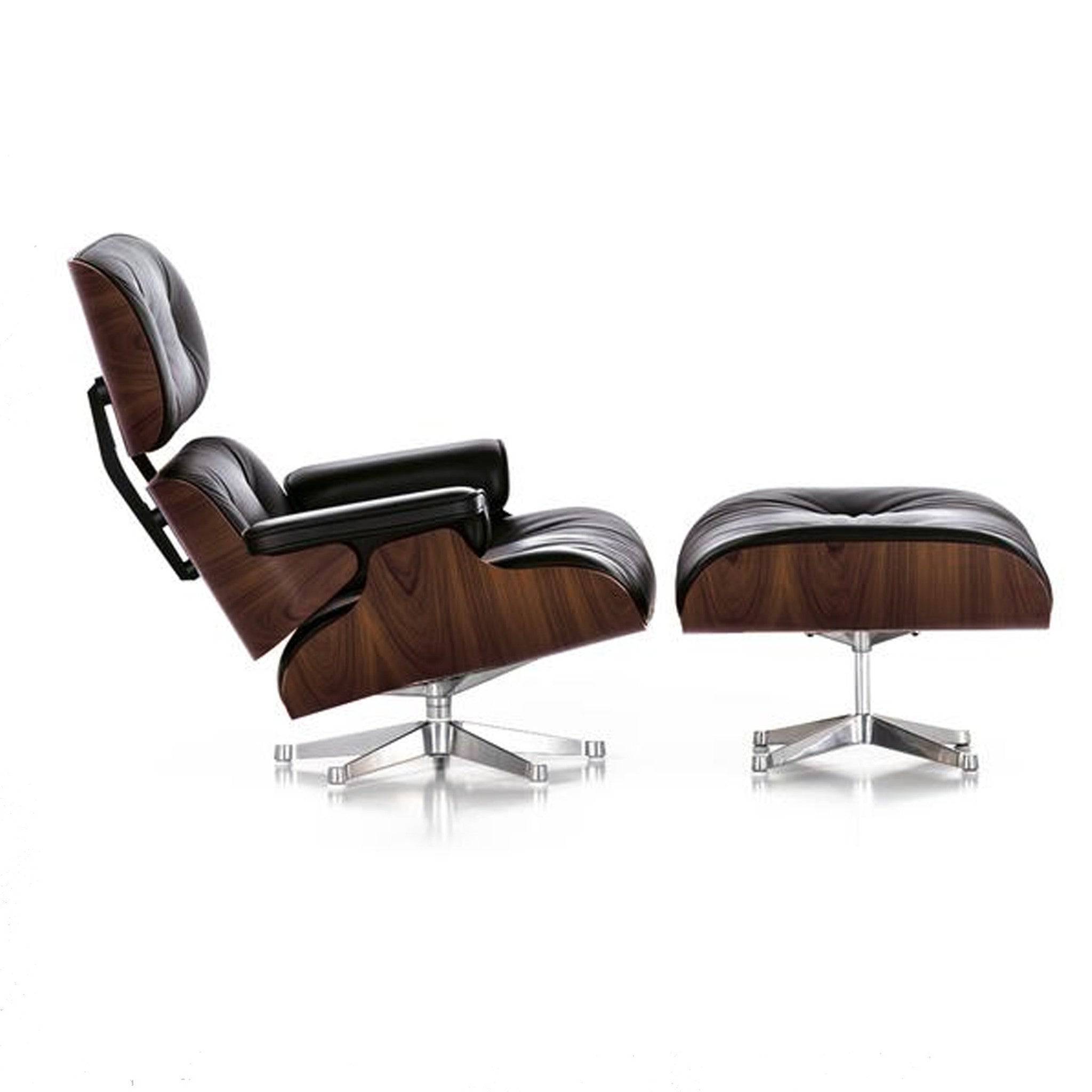 Lounge Chair and Ottoman Tall BLACK-W Bp8026-Trbb+W -  Lounge Chairs - ebarza Furniture UAE | Shop Modern Furniture in Abu Dhabi & Dubai - مفروشات ايبازرا في الامارات | تسوق اثاث عصري وديكورات مميزة في دبي وابوظبي
