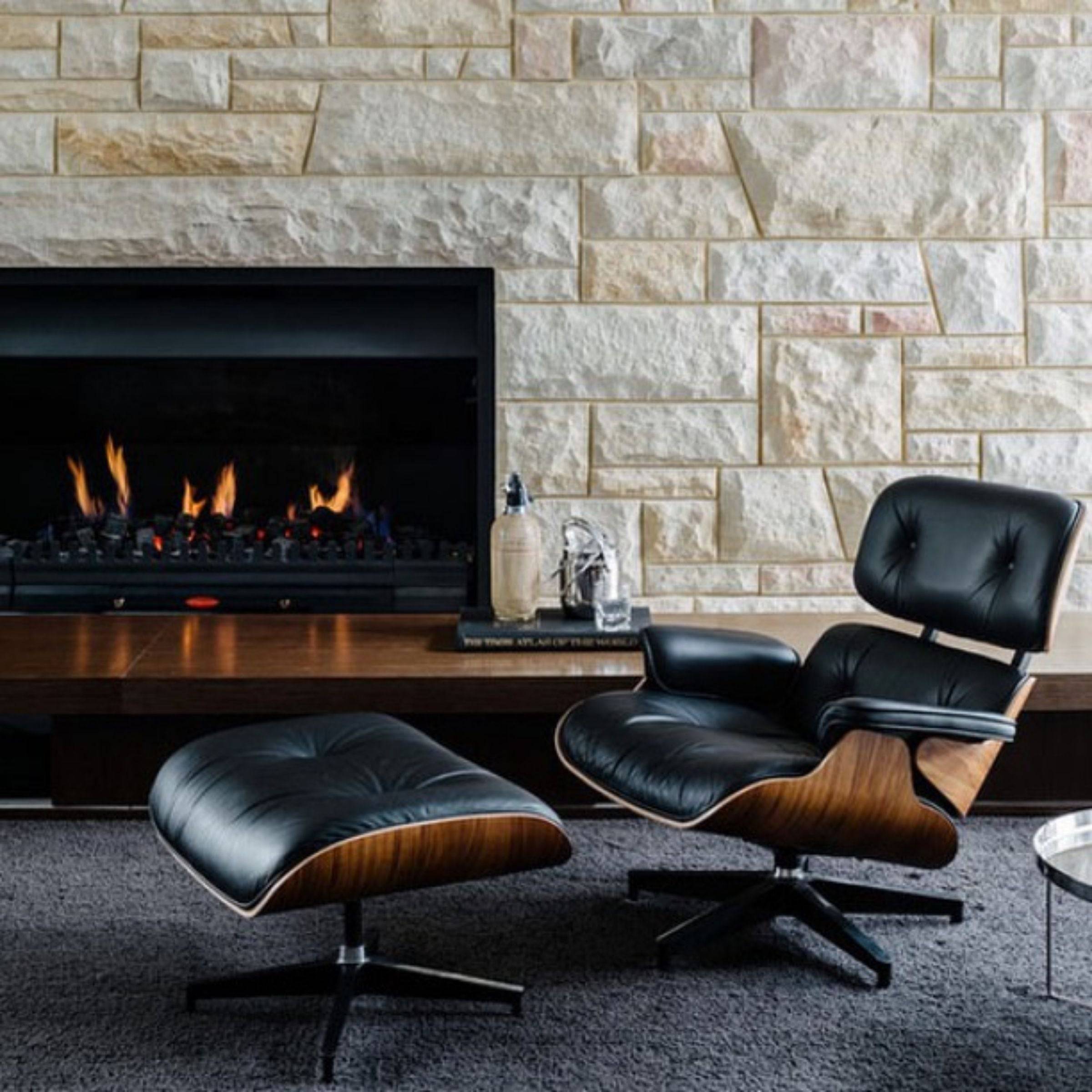 Lounge Chair and Ottoman Tall BLACK-W Bp8026-Trbb+W -  Lounge Chairs - ebarza Furniture UAE | Shop Modern Furniture in Abu Dhabi & Dubai - مفروشات ايبازرا في الامارات | تسوق اثاث عصري وديكورات مميزة في دبي وابوظبي