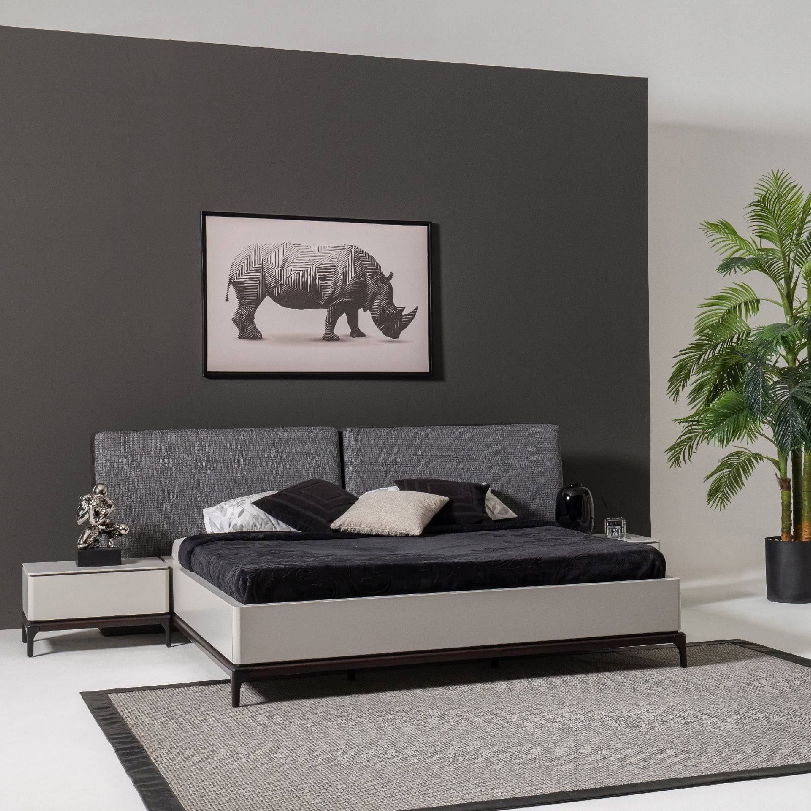 Lucca King Size Bedstead Lucca-Bed -  Bedsteads - ebarza Furniture UAE | Shop Modern Furniture in Abu Dhabi & Dubai - مفروشات ايبازرا في الامارات | تسوق اثاث عصري وديكورات مميزة في دبي وابوظبي