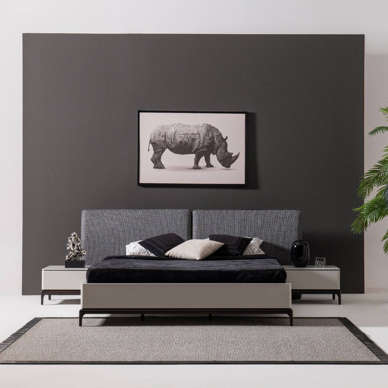 Lucca King Size Bedstead Lucca-Bed -  Bedsteads - ebarza Furniture UAE | Shop Modern Furniture in Abu Dhabi & Dubai - مفروشات ايبازرا في الامارات | تسوق اثاث عصري وديكورات مميزة في دبي وابوظبي
