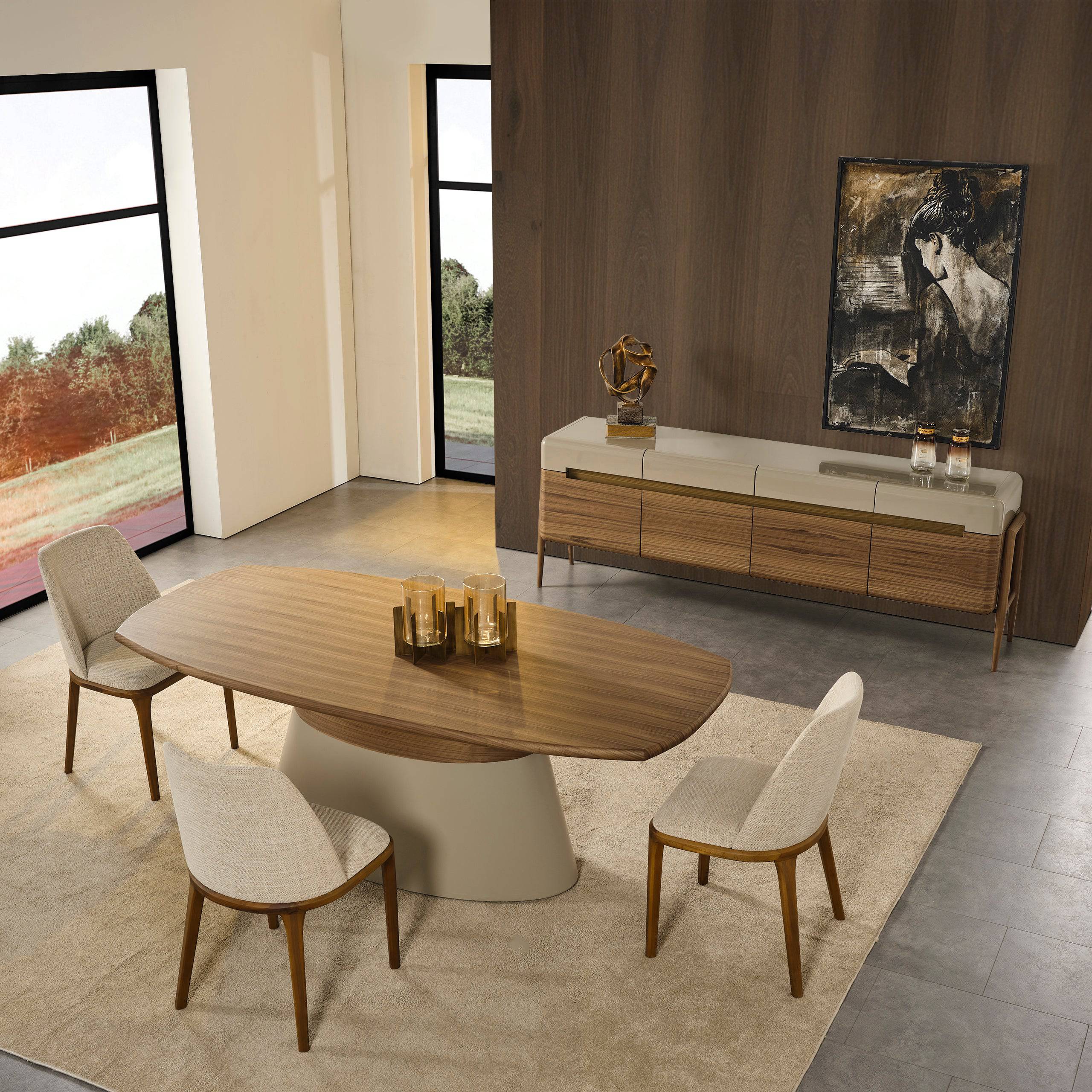 Display Item - Lucca Kristal Sideboard And Mirror Krstl-Lucasb-Nakheel -  DISPLAY ITEM - ebarza Furniture UAE | Shop Modern Furniture in Abu Dhabi & Dubai - مفروشات ايبازرا في الامارات | تسوق اثاث عصري وديكورات مميزة في دبي وابوظبي