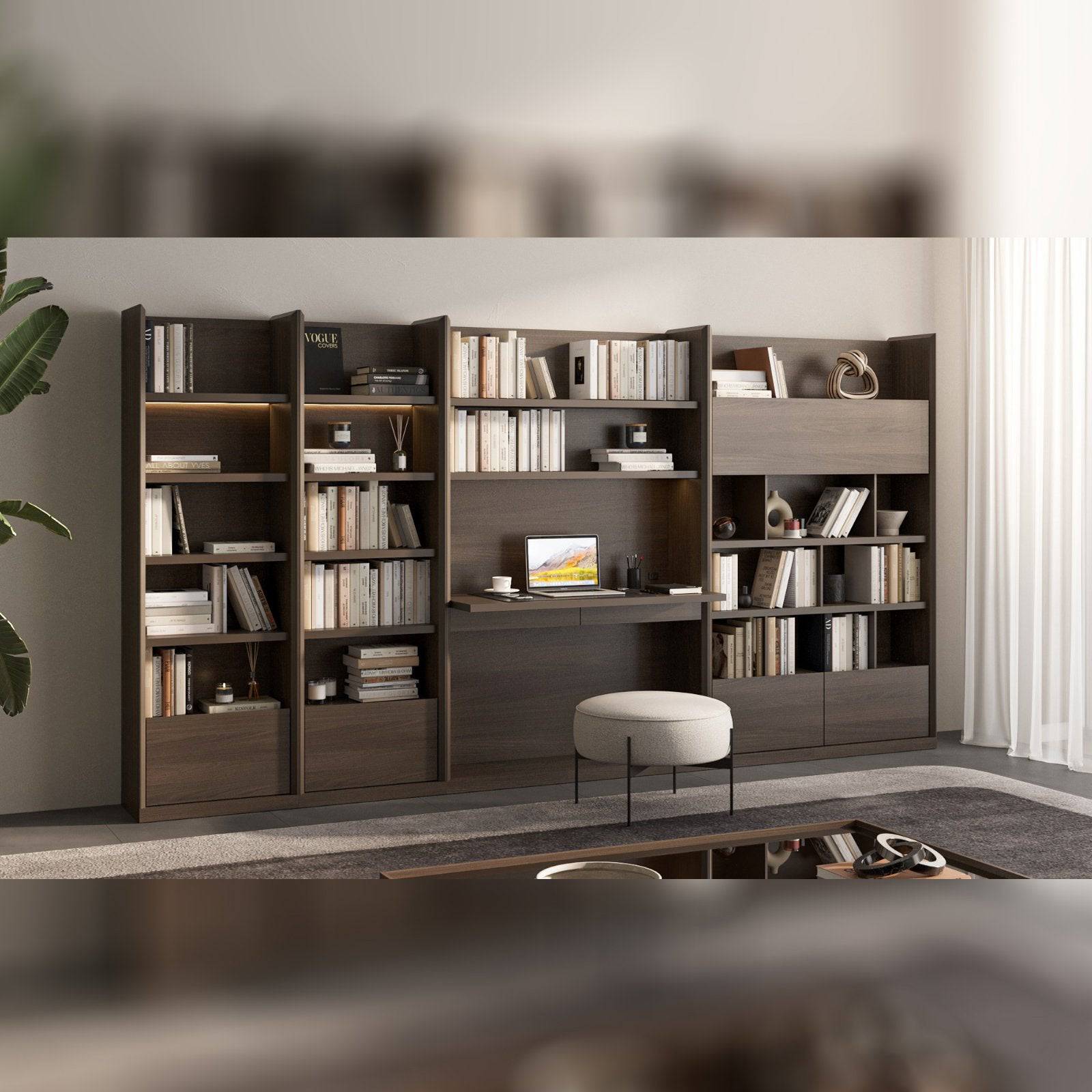 Luis Wall Unit Desk Module Luis-Desk -  TV Units - ebarza Furniture UAE | Shop Modern Furniture in Abu Dhabi & Dubai - مفروشات ايبازرا في الامارات | تسوق اثاث عصري وديكورات مميزة في دبي وابوظبي