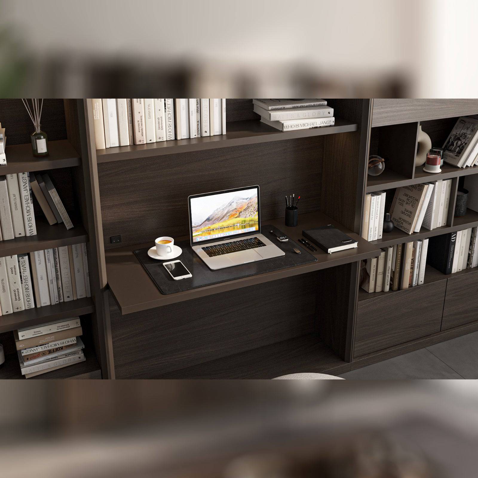 Luis Wall Unit Desk Module Luis-Desk -  TV Units - ebarza Furniture UAE | Shop Modern Furniture in Abu Dhabi & Dubai - مفروشات ايبازرا في الامارات | تسوق اثاث عصري وديكورات مميزة في دبي وابوظبي
