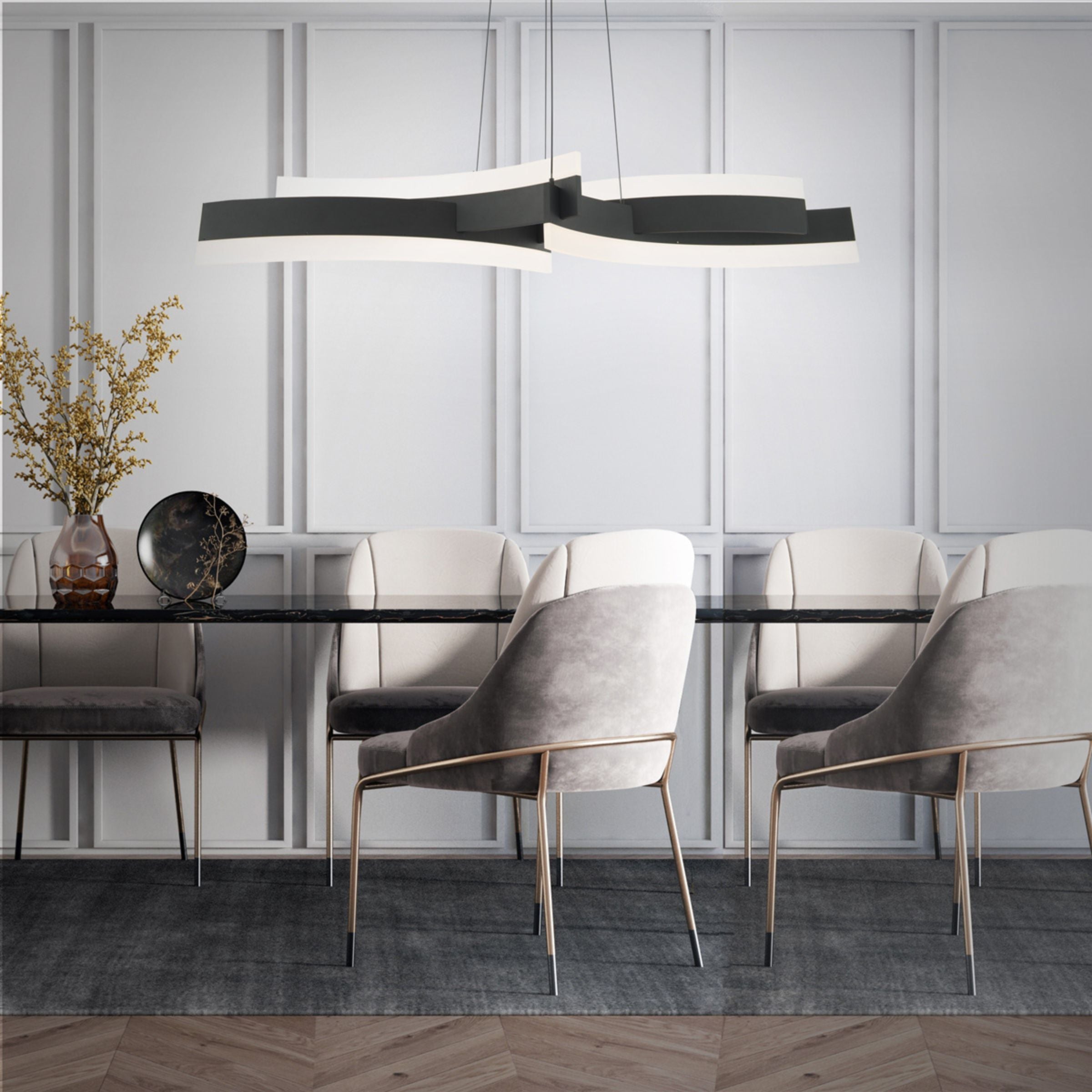 Lyra Black Pendant Lamp CY-DD-1027-B -  Pendant Lamps - ebarza Furniture UAE | Shop Modern Furniture in Abu Dhabi & Dubai - مفروشات ايبازرا في الامارات | تسوق اثاث عصري وديكورات مميزة في دبي وابوظبي