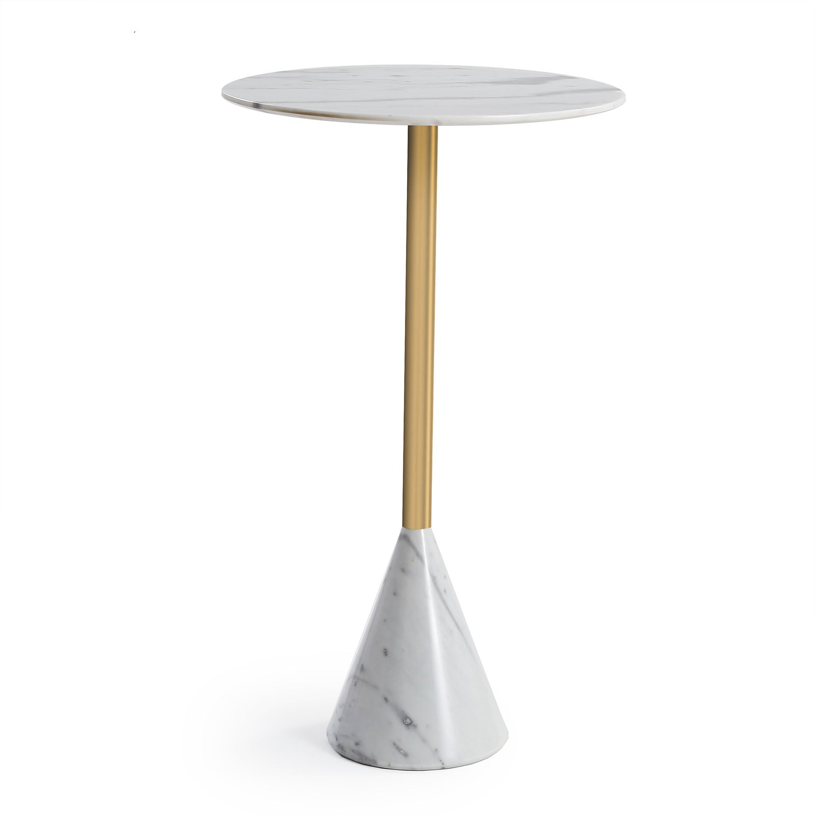 Madrid Natural Marble Bar Table St8644-60B-We -  Bar Tables - ebarza Furniture UAE | Shop Modern Furniture in Abu Dhabi & Dubai - مفروشات ايبازرا في الامارات | تسوق اثاث عصري وديكورات مميزة في دبي وابوظبي