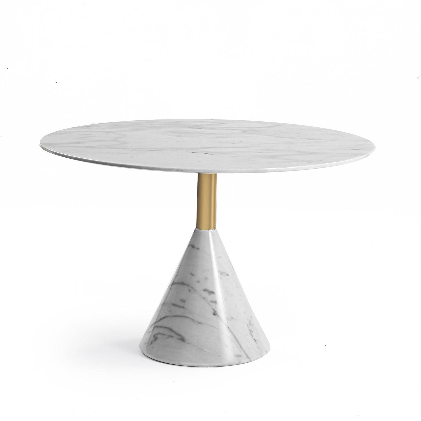 Madrid Natural Marble Side Table St8644-70A-We -  Side Tables - ebarza Furniture UAE | Shop Modern Furniture in Abu Dhabi & Dubai - مفروشات ايبازرا في الامارات | تسوق اثاث عصري وديكورات مميزة في دبي وابوظبي