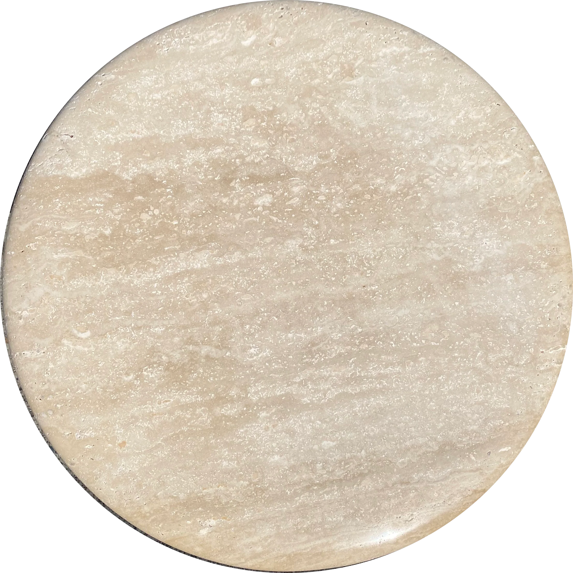 Pre-order 65 Days Delivery Madridl Travertine Marble Dining Table ST8644-70A-Gun black -  Side Tables - ebarza Furniture UAE | Shop Modern Furniture in Abu Dhabi & Dubai - مفروشات ايبازرا في الامارات | تسوق اثاث عصري وديكورات مميزة في دبي وابوظبي