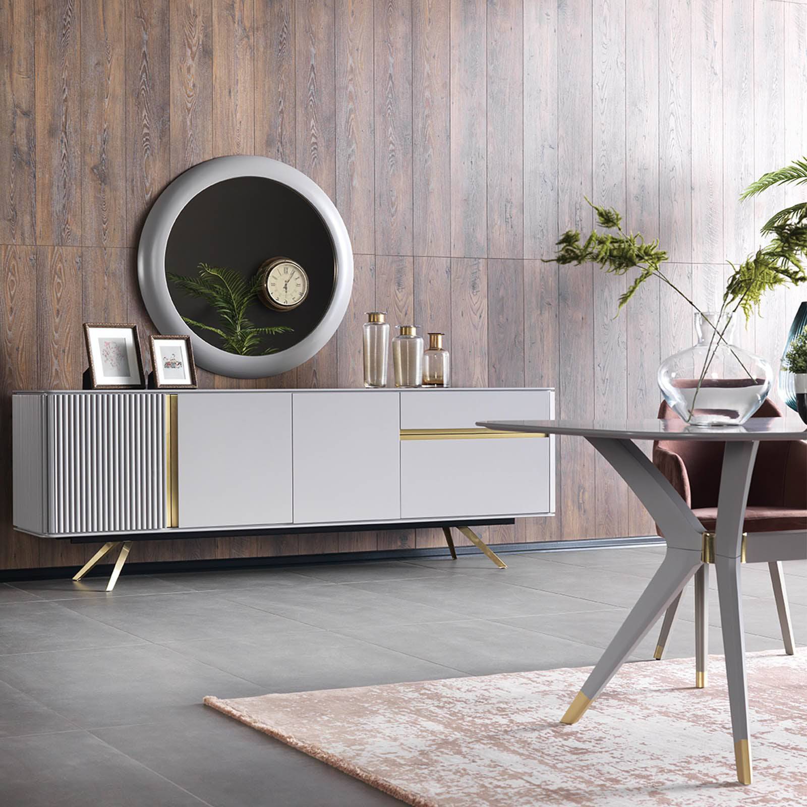 Malena Side Board Mal006 -  Sideboards - ebarza Furniture UAE | Shop Modern Furniture in Abu Dhabi & Dubai - مفروشات ايبازرا في الامارات | تسوق اثاث عصري وديكورات مميزة في دبي وابوظبي