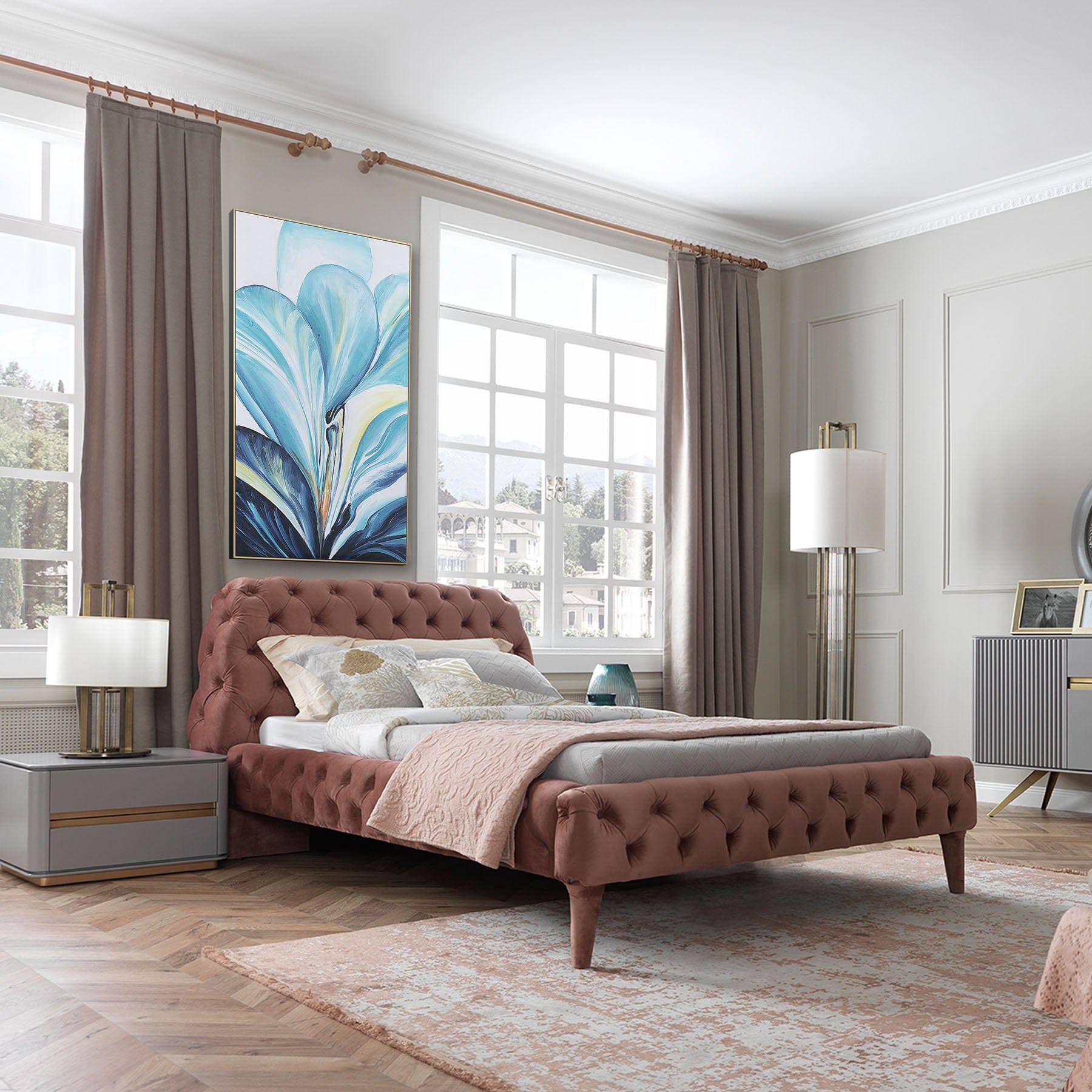 Malena Single Bed Malenasingle003-Pink -  Bedsteads - ebarza Furniture UAE | Shop Modern Furniture in Abu Dhabi & Dubai - مفروشات ايبازرا في الامارات | تسوق اثاث عصري وديكورات مميزة في دبي وابوظبي