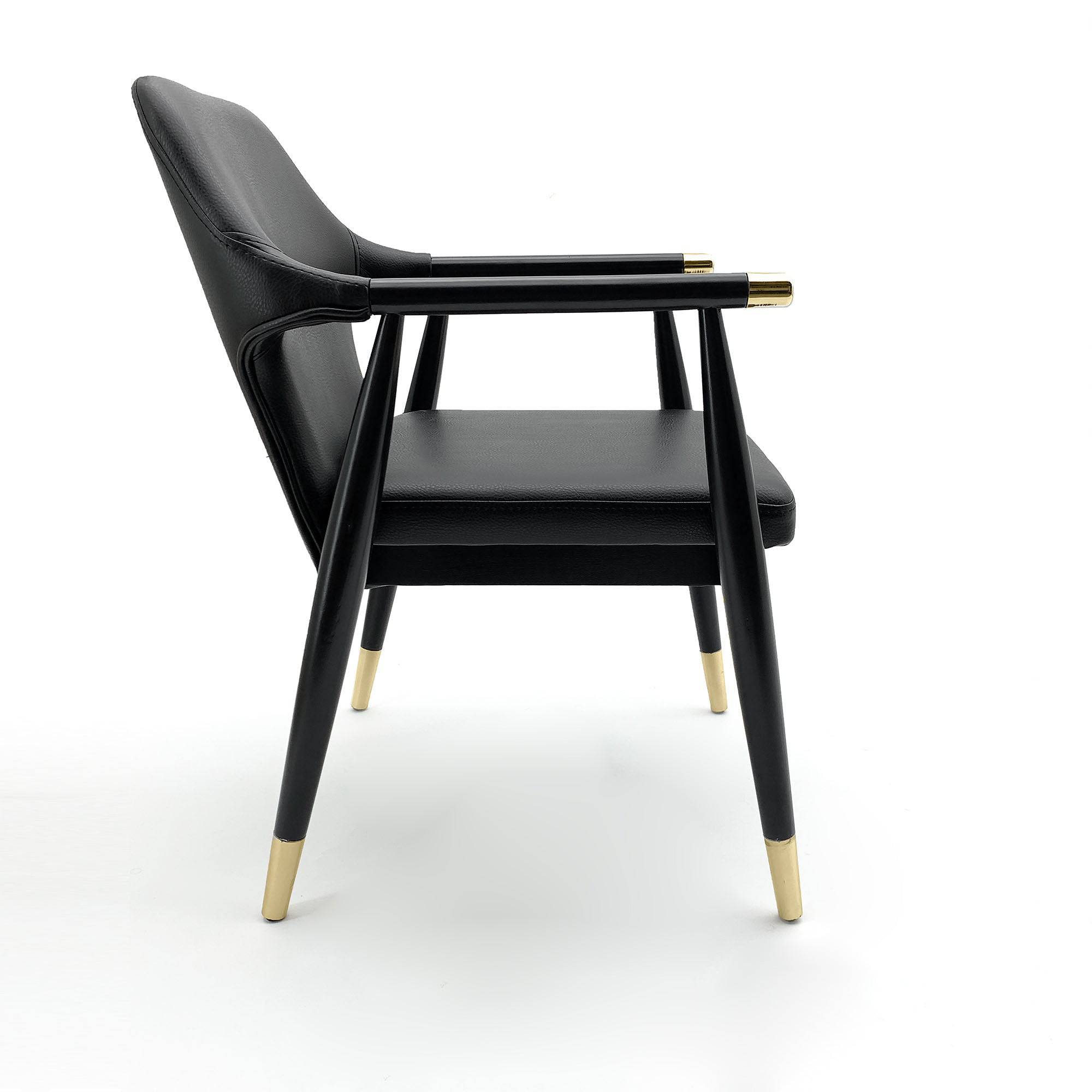 Malibu Black Chair Mal001 -  Chairs - ebarza Furniture UAE | Shop Modern Furniture in Abu Dhabi & Dubai - مفروشات ايبازرا في الامارات | تسوق اثاث عصري وديكورات مميزة في دبي وابوظبي