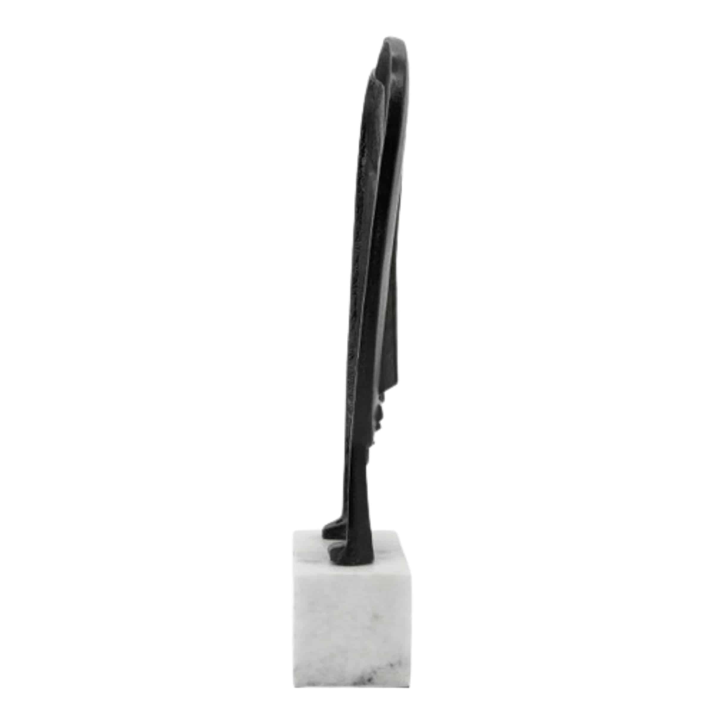 Mask Sculpture Metal 16180 -  Home Decor Figurines - ebarza Furniture UAE | Shop Modern Furniture in Abu Dhabi & Dubai - مفروشات ايبازرا في الامارات | تسوق اثاث عصري وديكورات مميزة في دبي وابوظبي