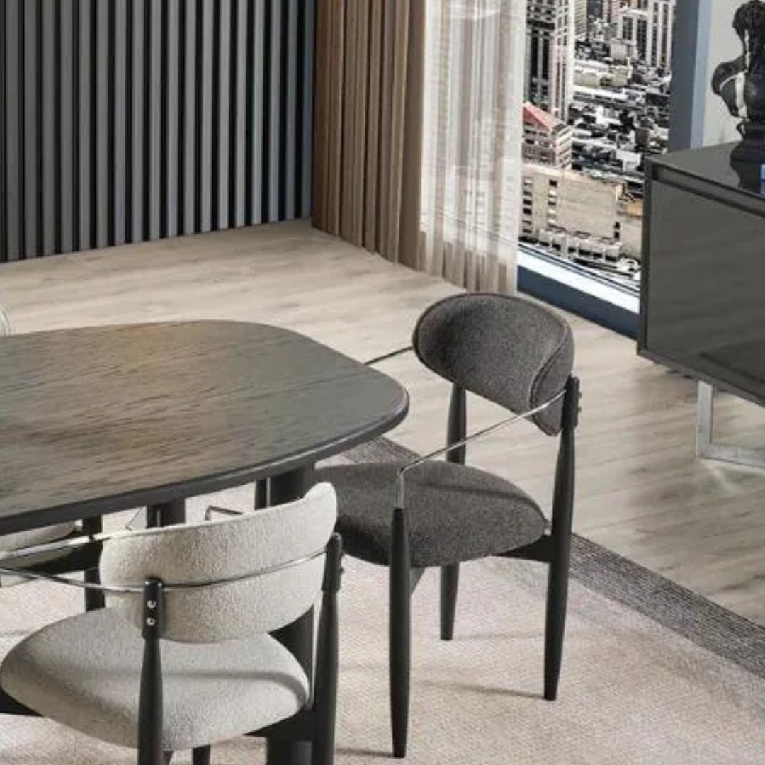 Matera dining chair MT-DC001 -  Chairs - ebarza Furniture UAE | Shop Modern Furniture in Abu Dhabi & Dubai - مفروشات ايبازرا في الامارات | تسوق اثاث عصري وديكورات مميزة في دبي وابوظبي