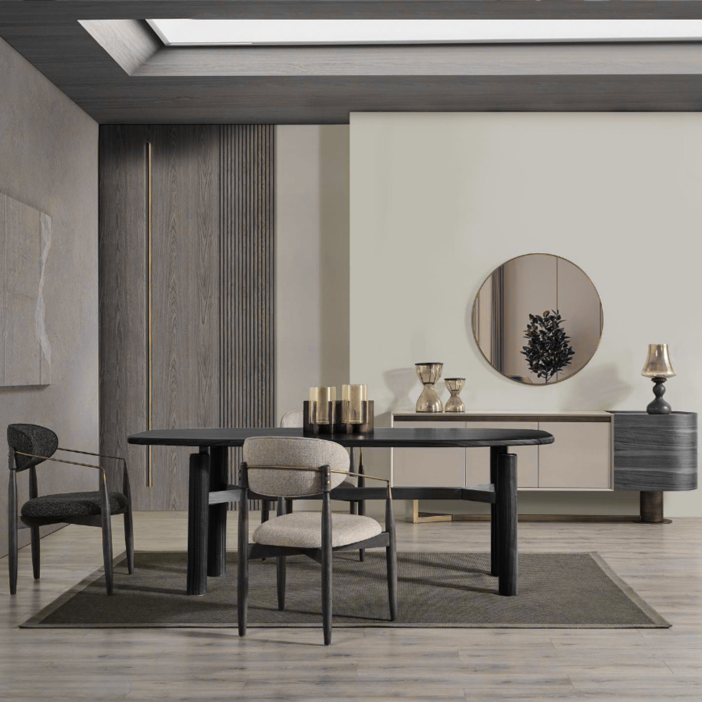 Matera Dining Table MTR-DT001 -  Dining Tables - ebarza Furniture UAE | Shop Modern Furniture in Abu Dhabi & Dubai - مفروشات ايبازرا في الامارات | تسوق اثاث عصري وديكورات مميزة في دبي وابوظبي