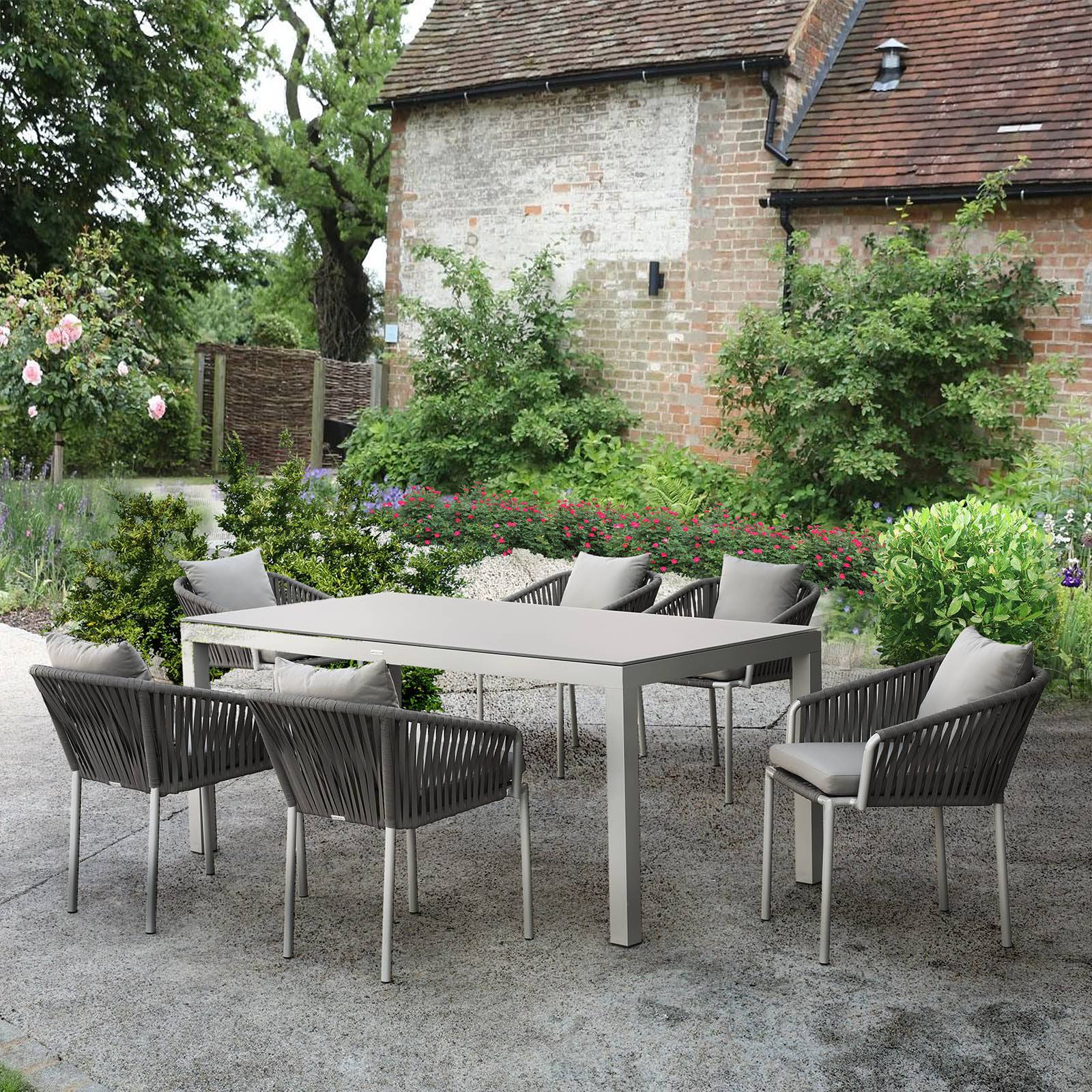 Mensa Outdoor Dining Table 10030101-D -  Outdoor Tables - ebarza Furniture UAE | Shop Modern Furniture in Abu Dhabi & Dubai - مفروشات ايبازرا في الامارات | تسوق اثاث عصري وديكورات مميزة في دبي وابوظبي