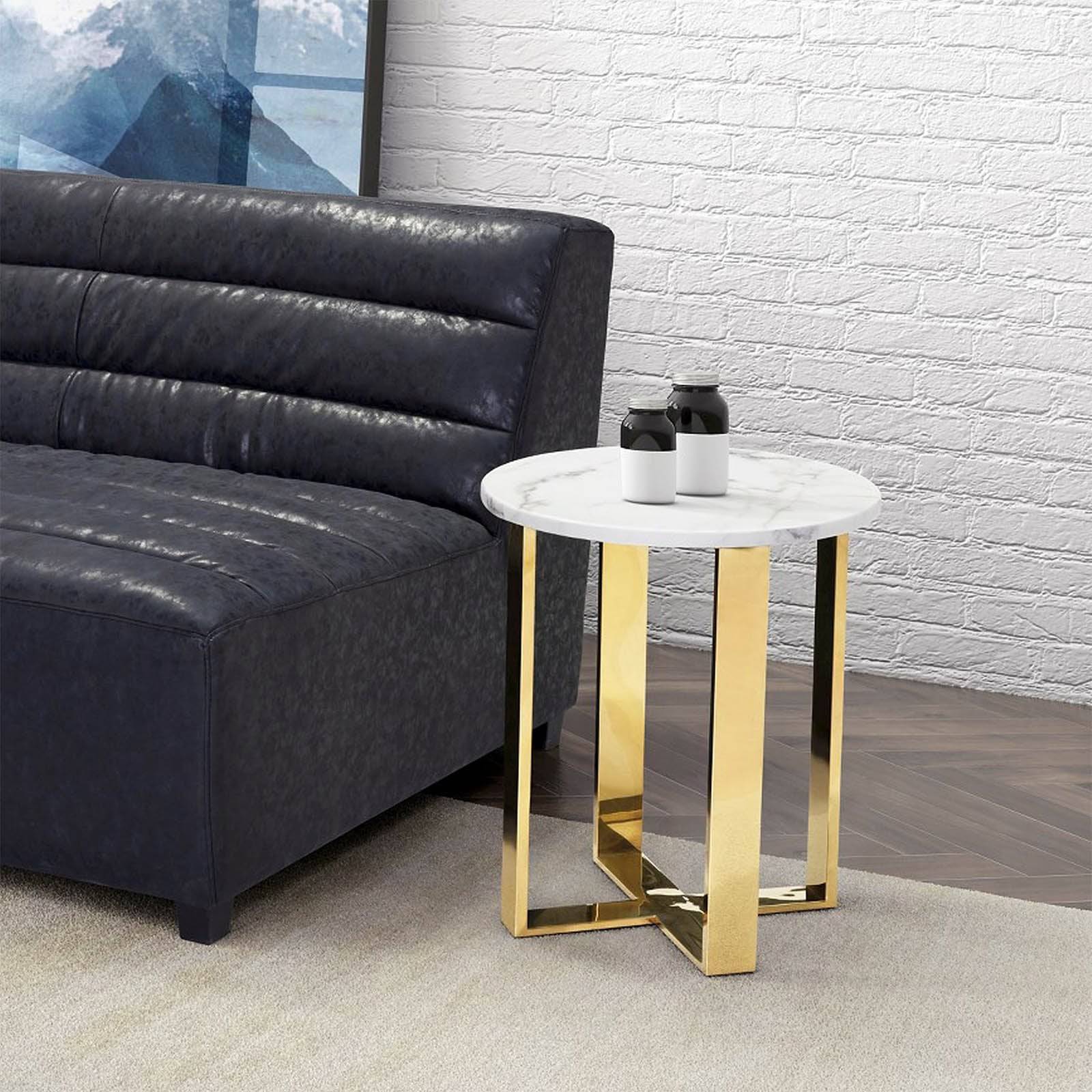Messina Side Table  Tg-35 -  Side Tables - ebarza Furniture UAE | Shop Modern Furniture in Abu Dhabi & Dubai - مفروشات ايبازرا في الامارات | تسوق اثاث عصري وديكورات مميزة في دبي وابوظبي