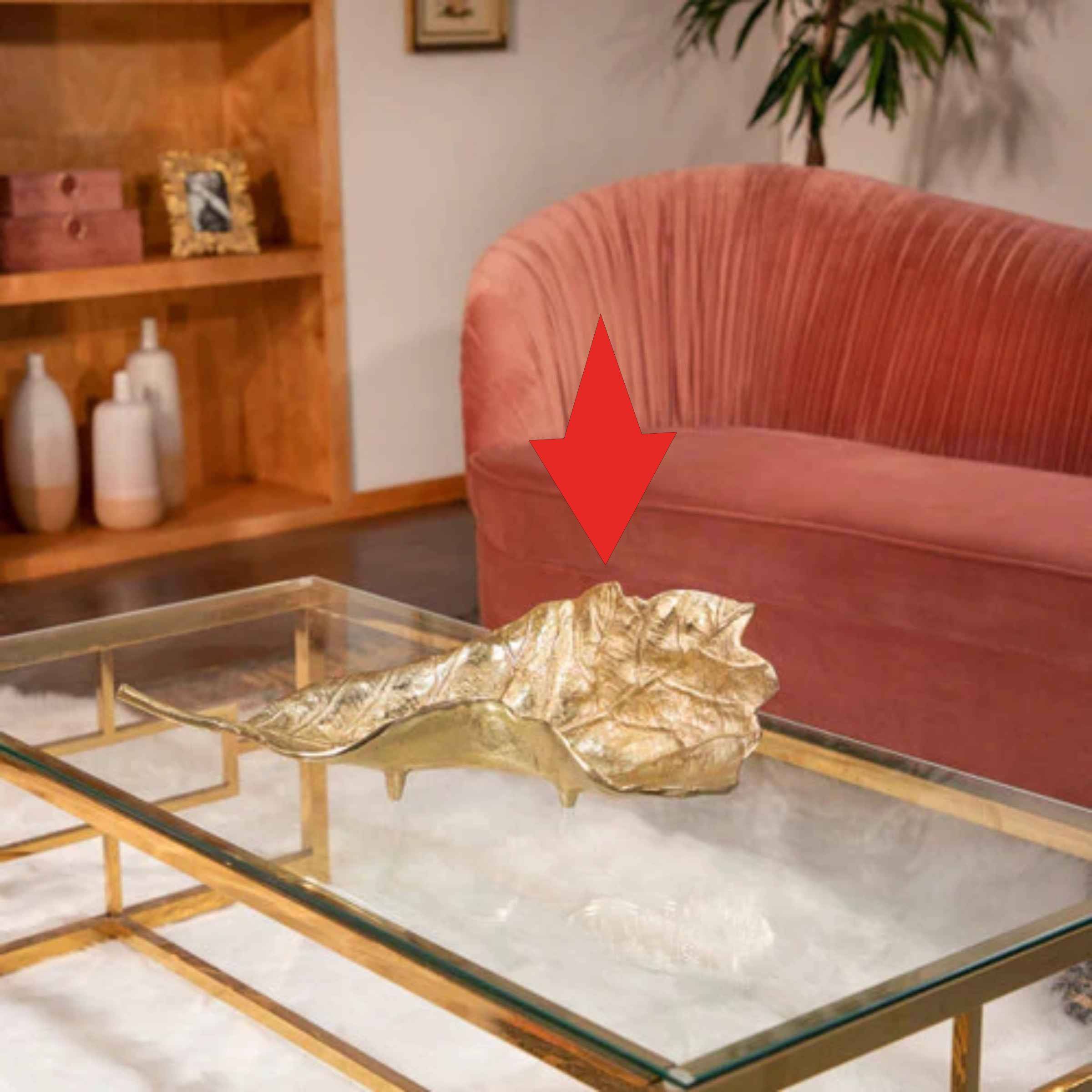 Metal Leaf Platter - Gold 15606-01 -  Plates - ebarza Furniture UAE | Shop Modern Furniture in Abu Dhabi & Dubai - مفروشات ايبازرا في الامارات | تسوق اثاث عصري وديكورات مميزة في دبي وابوظبي