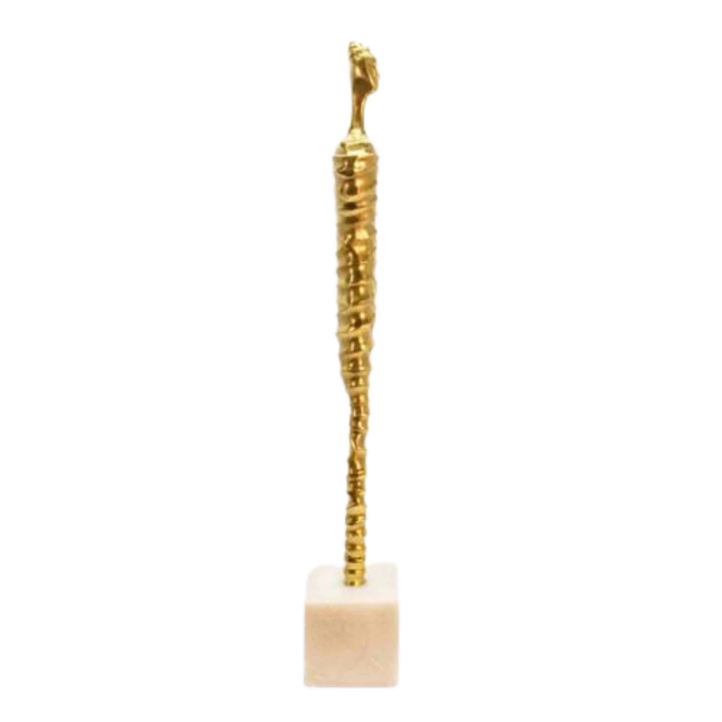 Metal Modern Male Mummy Décor 68  Cm - Gold 15575-02 -  Home Decor Figurines - ebarza Furniture UAE | Shop Modern Furniture in Abu Dhabi & Dubai - مفروشات ايبازرا في الامارات | تسوق اثاث عصري وديكورات مميزة في دبي وابوظبي