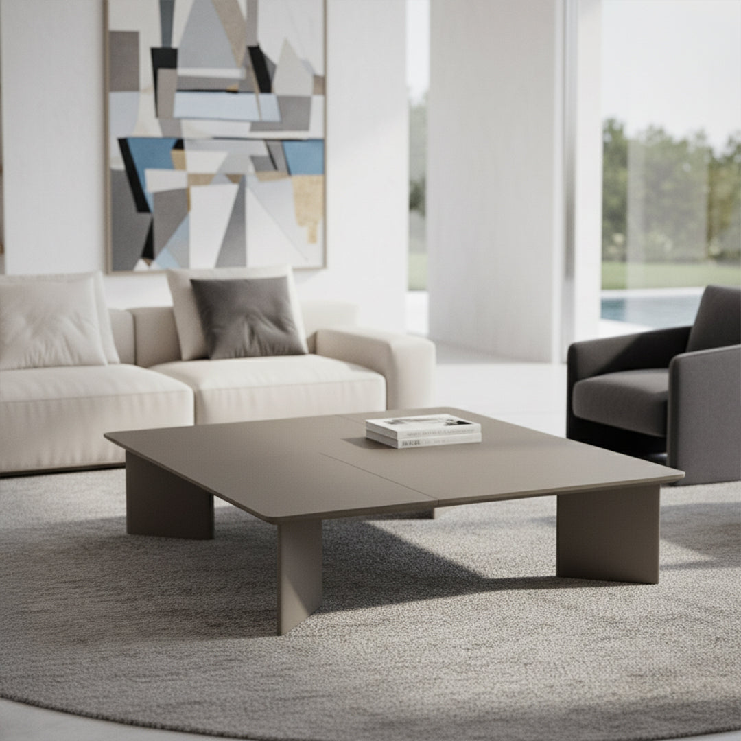 Microfiber Hard Leather Coffee Table CT-251-A -  Coffee tables - ebarza Furniture UAE | Shop Modern Furniture in Abu Dhabi & Dubai - مفروشات ايبازرا في الامارات | تسوق اثاث عصري وديكورات مميزة في دبي وابوظبي