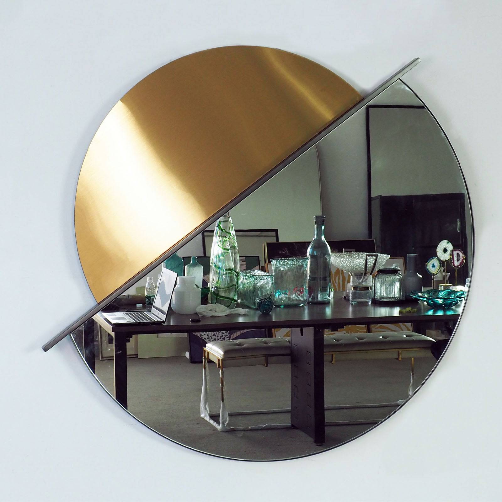 Mid Century Mirror  Oa-8003 -  Mirrors - ebarza Furniture UAE | Shop Modern Furniture in Abu Dhabi & Dubai - مفروشات ايبازرا في الامارات | تسوق اثاث عصري وديكورات مميزة في دبي وابوظبي