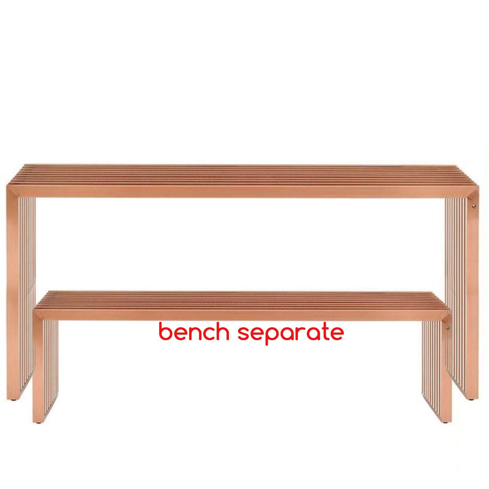 Mid Century Stainless Console  Psh-48-Rg-Con -  Consoles - ebarza Furniture UAE | Shop Modern Furniture in Abu Dhabi & Dubai - مفروشات ايبازرا في الامارات | تسوق اثاث عصري وديكورات مميزة في دبي وابوظبي