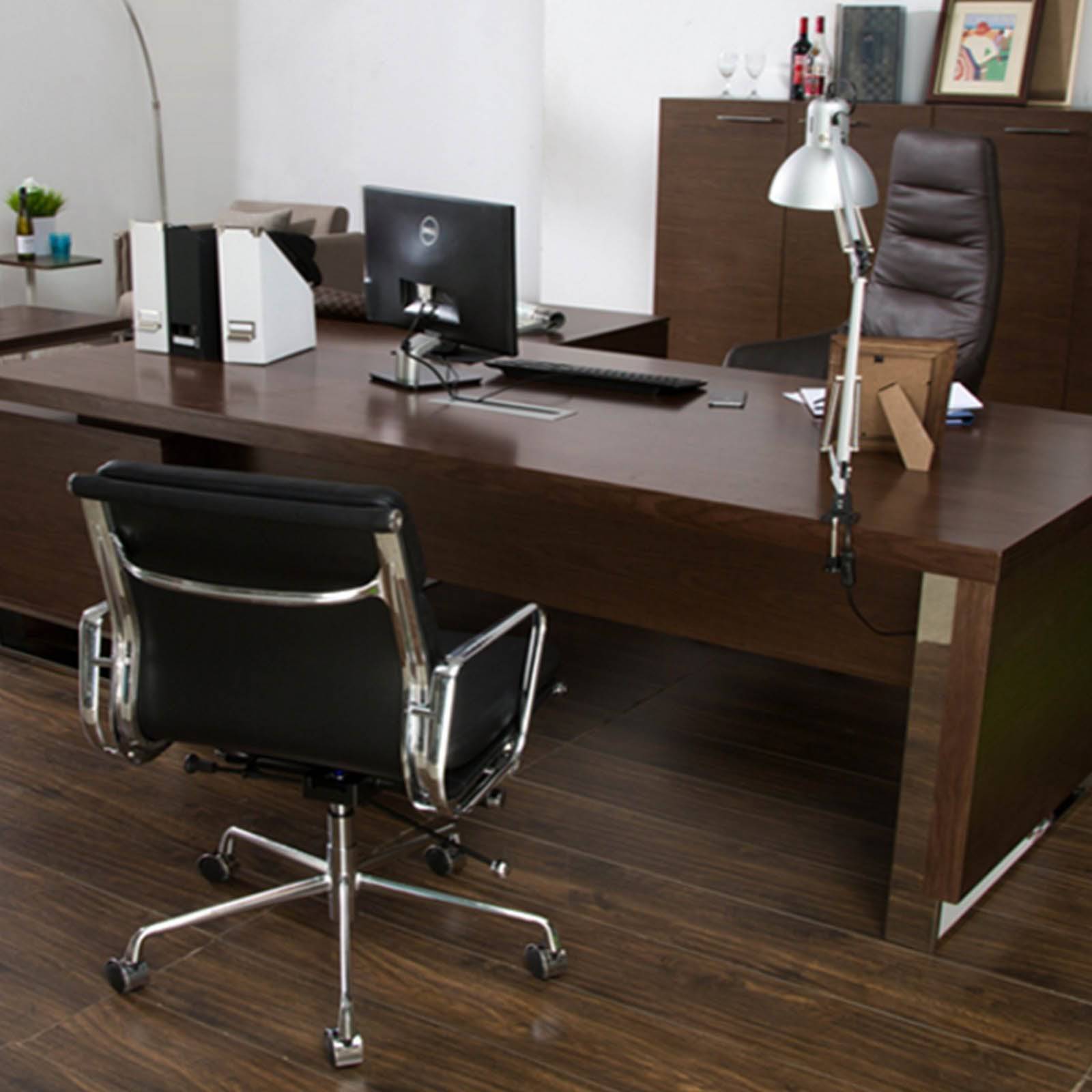 Modern Manager Office Chair Genuine Leather 90666 -  Office Chairs - ebarza Furniture UAE | Shop Modern Furniture in Abu Dhabi & Dubai - مفروشات ايبازرا في الامارات | تسوق اثاث عصري وديكورات مميزة في دبي وابوظبي