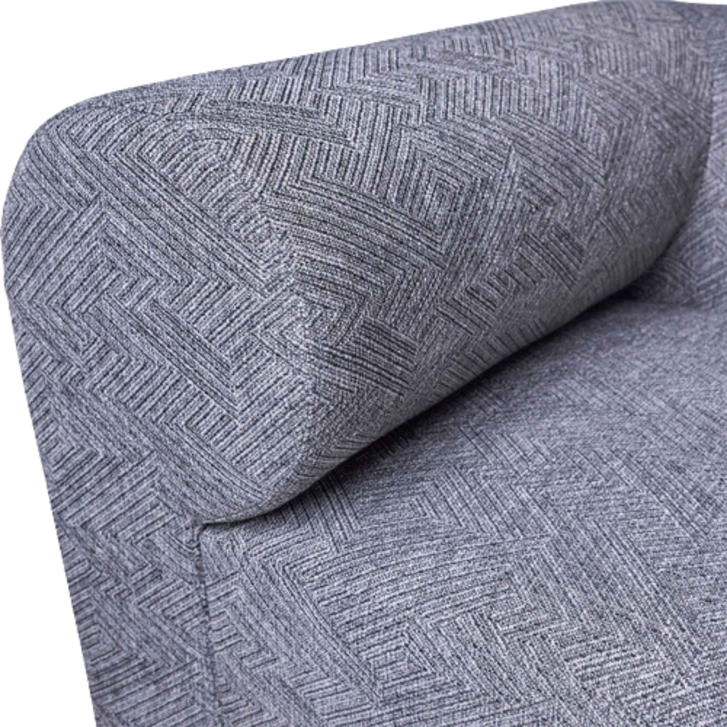 Modern Sofa With Black Oak Base - Gray 17045-03 -  Sofas - ebarza Furniture UAE | Shop Modern Furniture in Abu Dhabi & Dubai - مفروشات ايبازرا في الامارات | تسوق اثاث عصري وديكورات مميزة في دبي وابوظبي