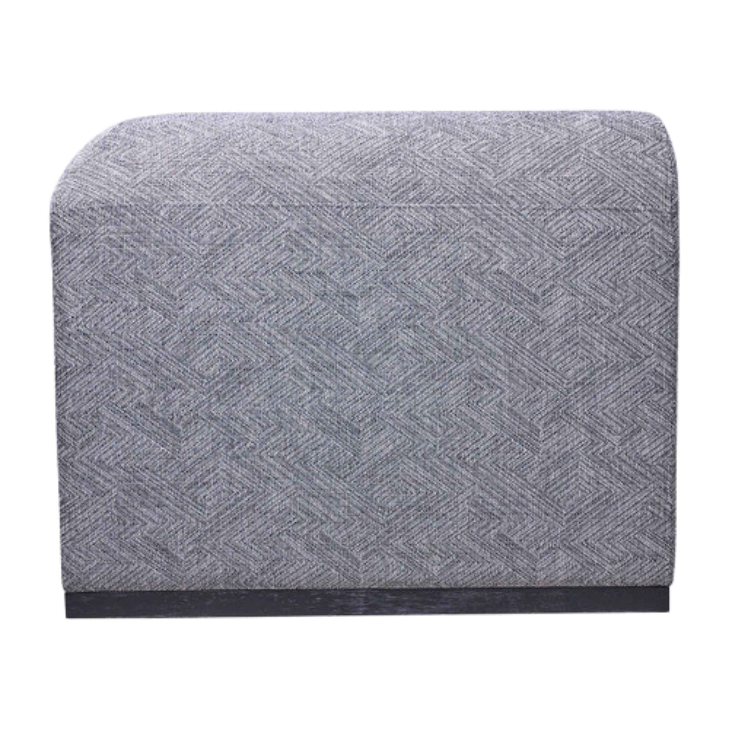 Modern Sofa With Black Oak Base - Gray 17045-03 -  Sofas - ebarza Furniture UAE | Shop Modern Furniture in Abu Dhabi & Dubai - مفروشات ايبازرا في الامارات | تسوق اثاث عصري وديكورات مميزة في دبي وابوظبي