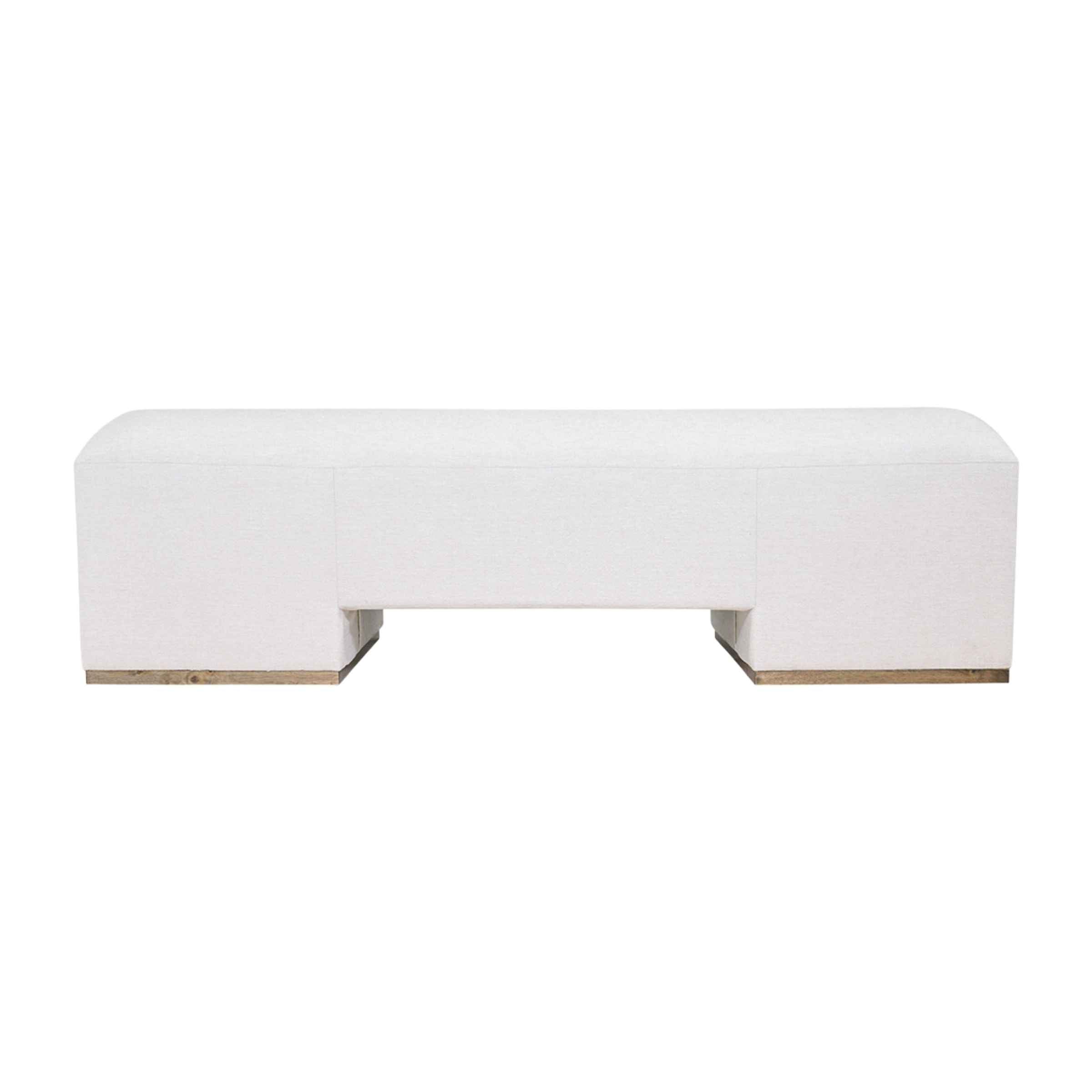 Modern Sofa With Black Oak Base - Ivory 17045-04 -  Sofas - ebarza Furniture UAE | Shop Modern Furniture in Abu Dhabi & Dubai - مفروشات ايبازرا في الامارات | تسوق اثاث عصري وديكورات مميزة في دبي وابوظبي