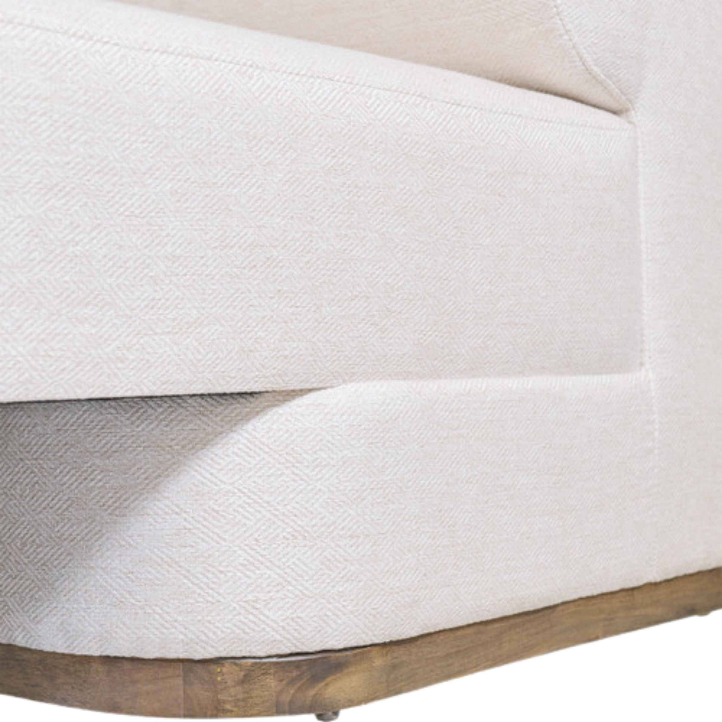 Modern Sofa With Black Oak Base - Ivory 17045-04 -  Sofas - ebarza Furniture UAE | Shop Modern Furniture in Abu Dhabi & Dubai - مفروشات ايبازرا في الامارات | تسوق اثاث عصري وديكورات مميزة في دبي وابوظبي